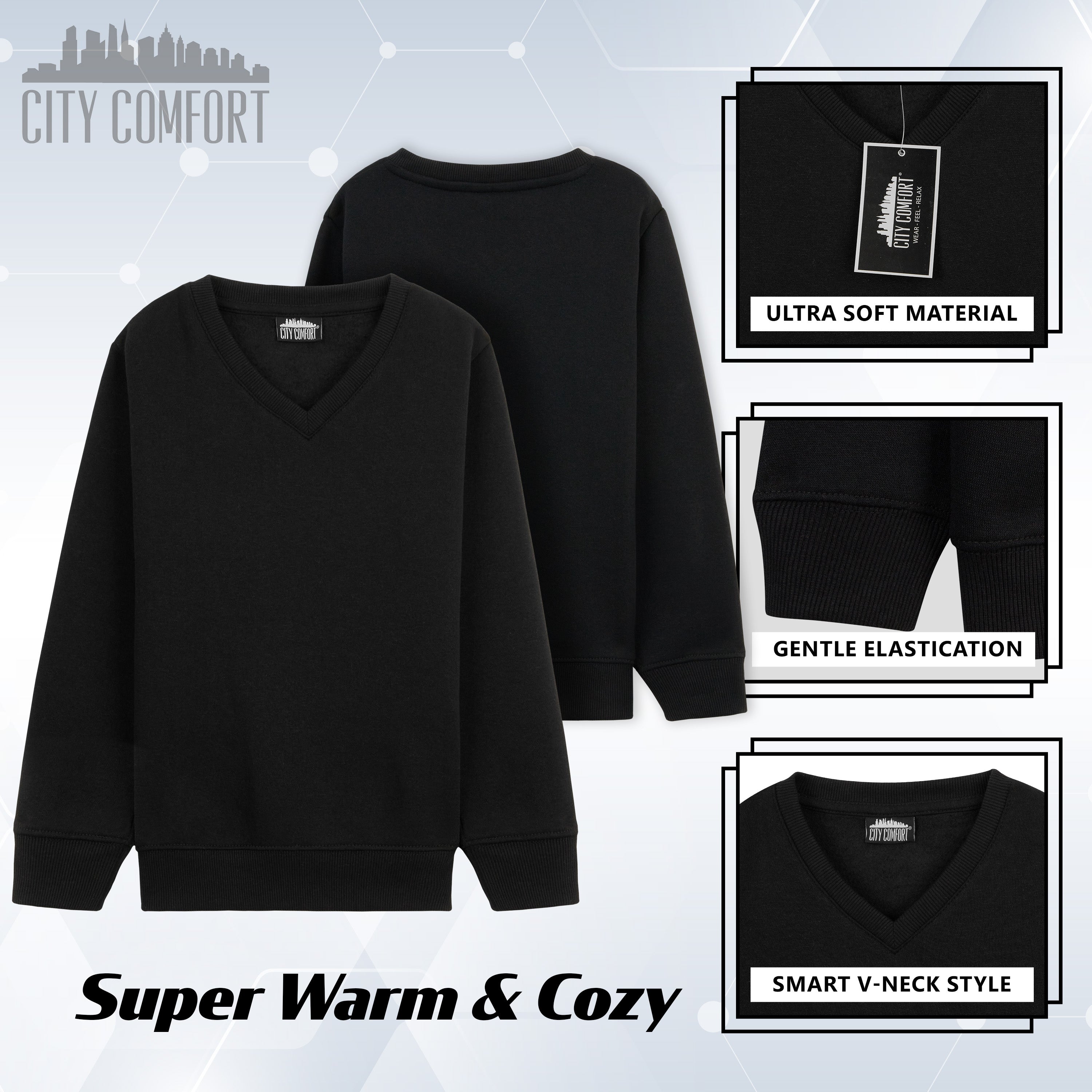 get-trend-citycomfort-pull-col-v-gar-on-noir-3-4-ans image 5