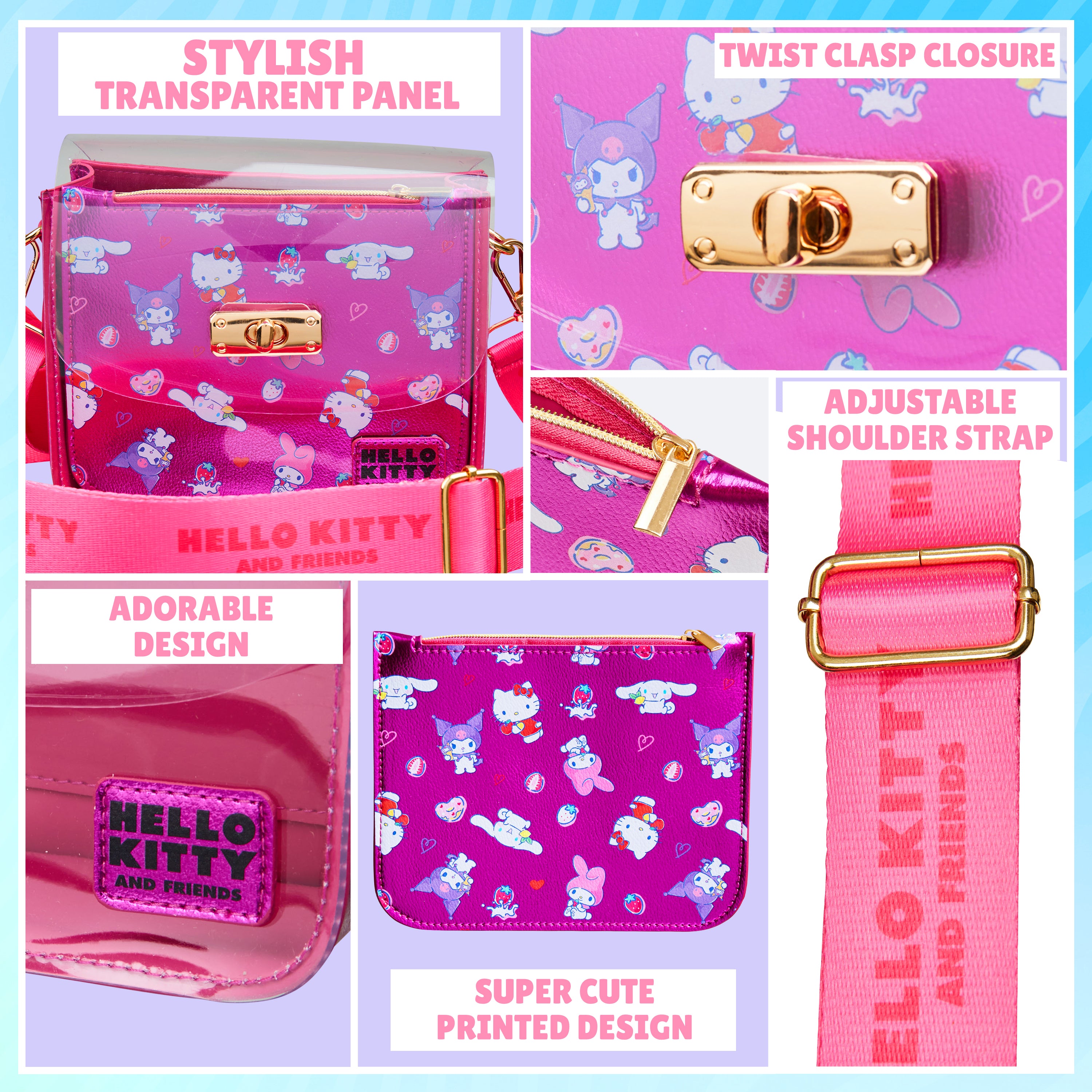 hello-kitty-sac-bandouli-re-fille-avec-porte-monnaie image 4