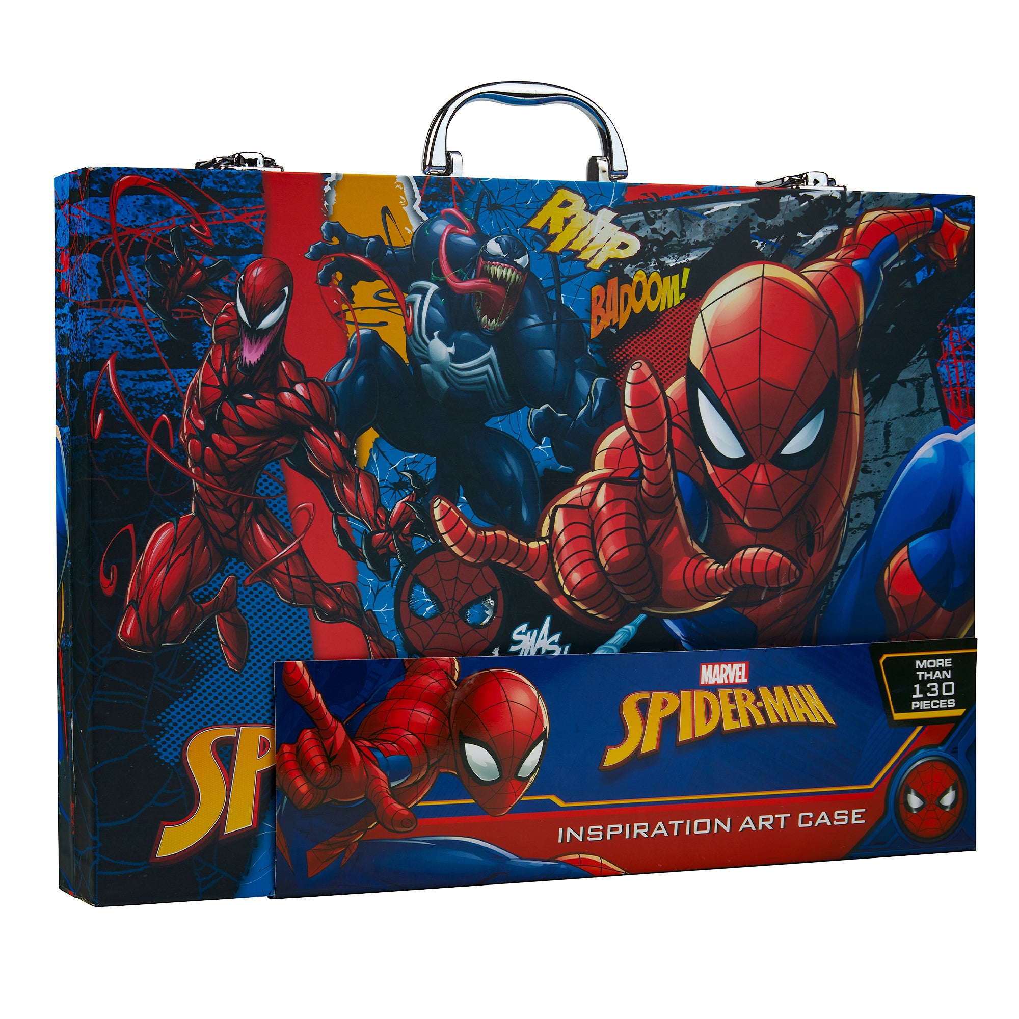 marvel-avengers-set-dessin-spiderman-130-pi-ces-valisette image 1