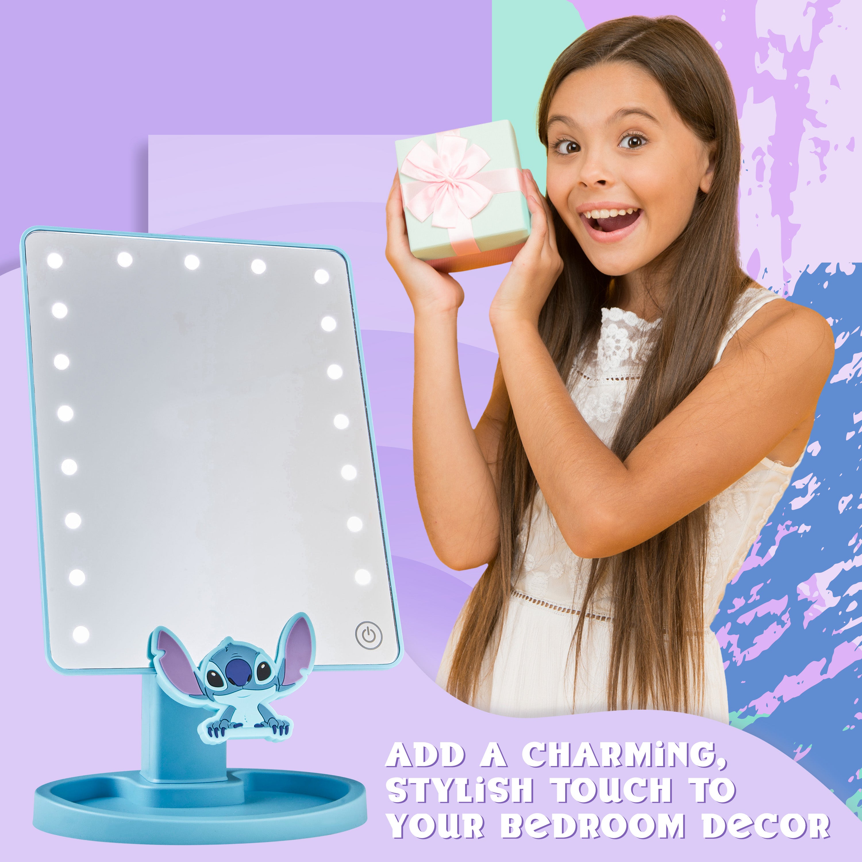 disney-stitch-miroir-led-table-bleu-avec-vide-poches image 3