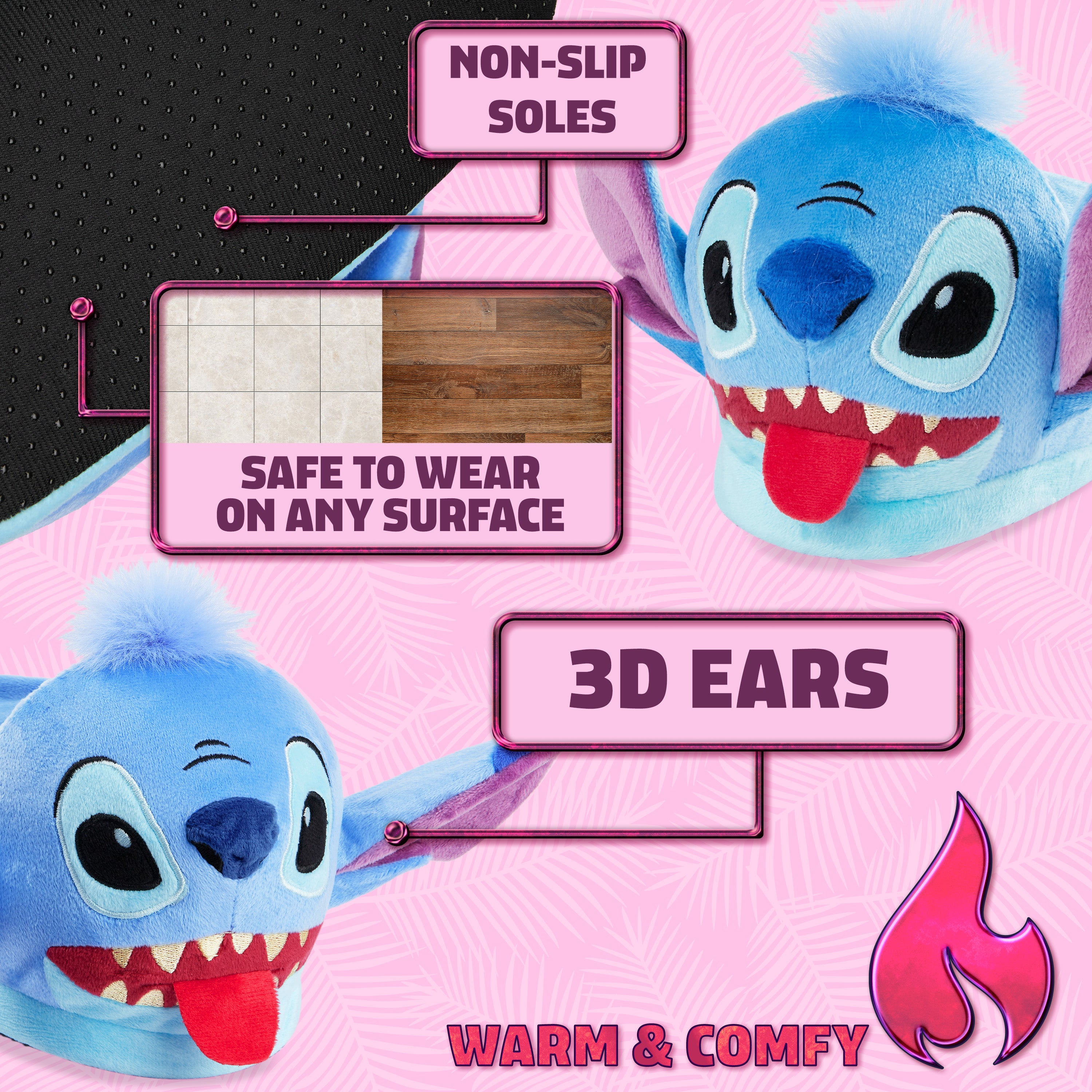 disney-stitch-chaussons-enfant-3d-peluche-bleue-antidescapant image 4