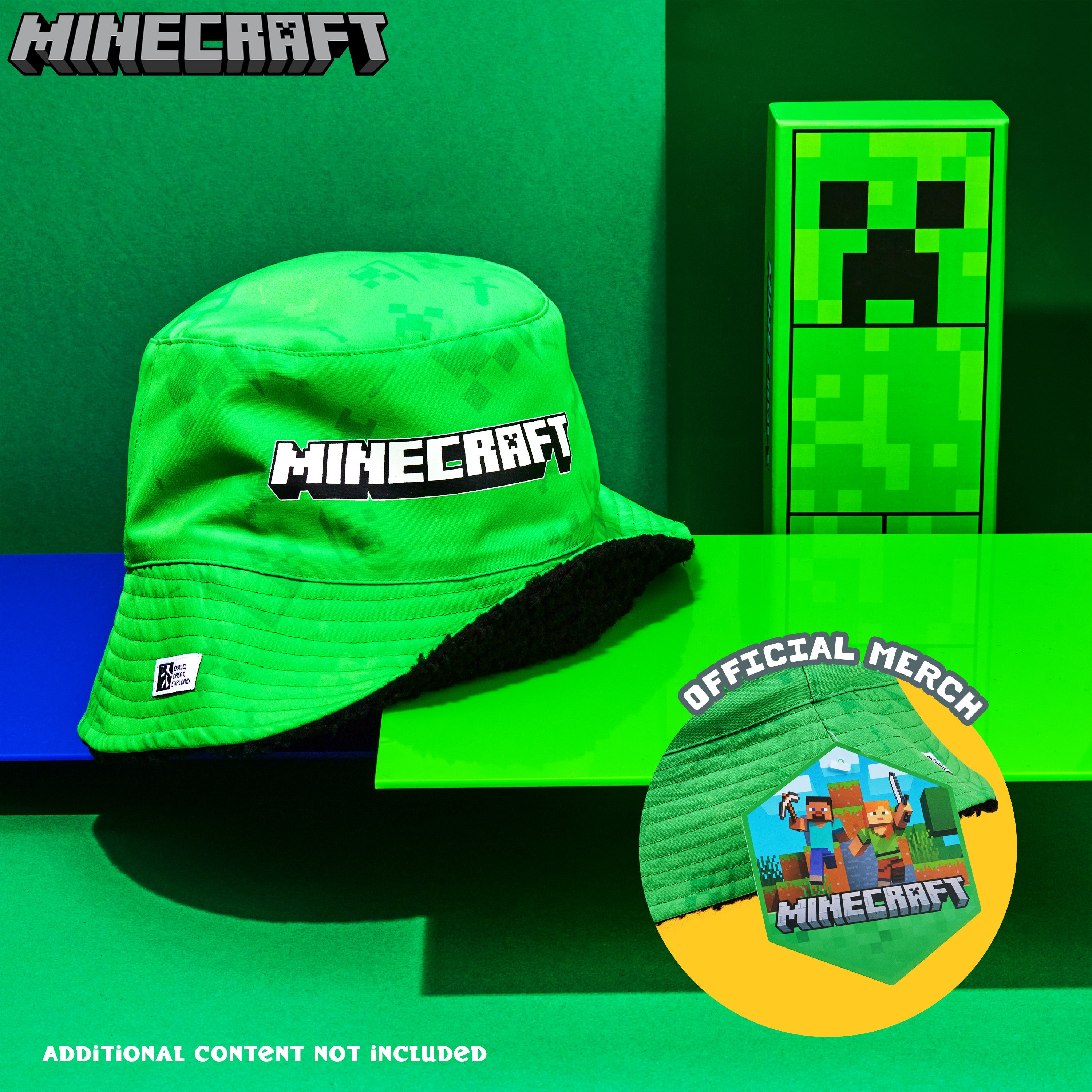 minecraft-bob-enfant-doublure-polaire-vert-creeper-6-14-ans image 5