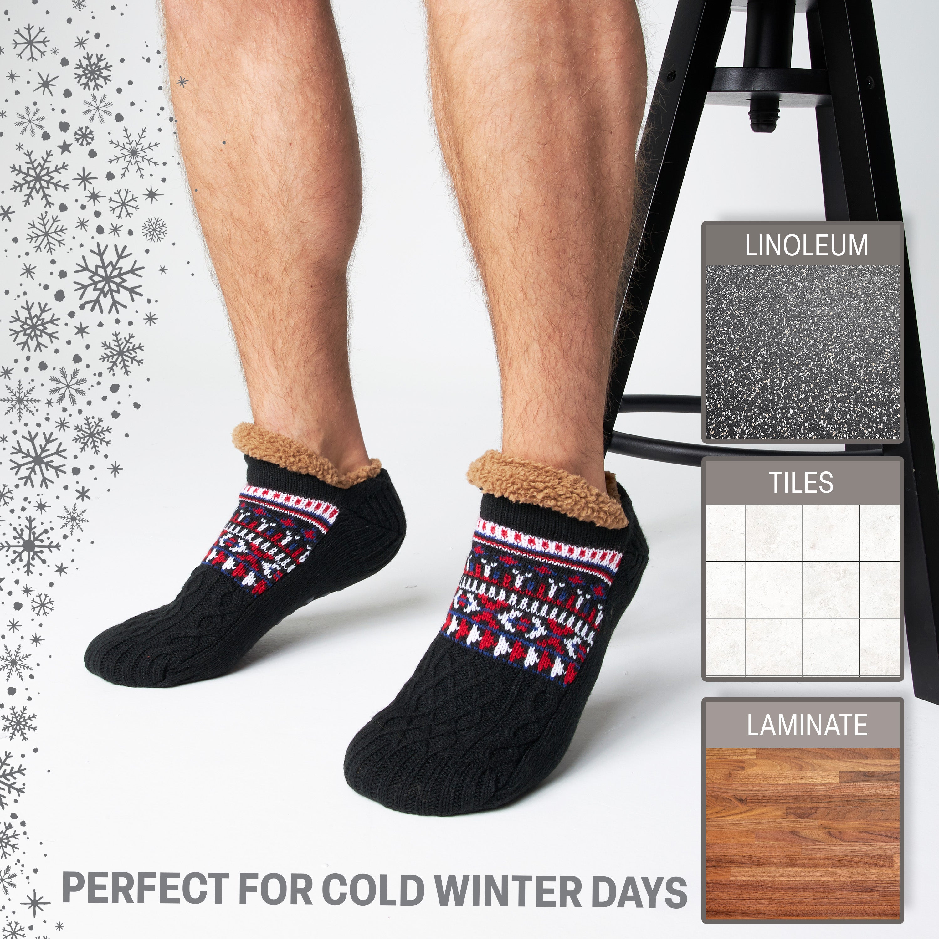 citycomfort-chaussettes-pantoufles-homme-marine-6-9-5 image 7