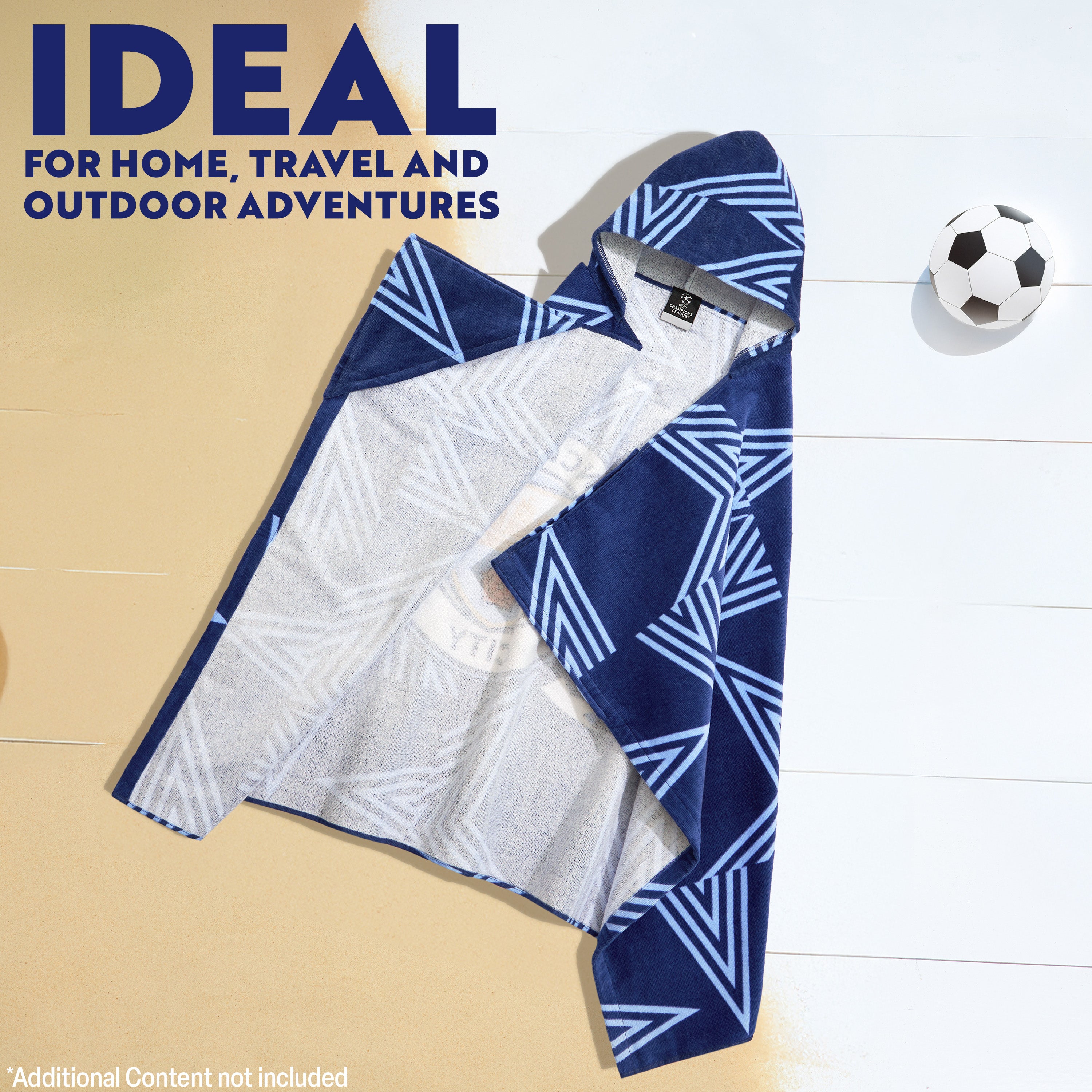 manchester-city-poncho-serviette-capuche-enfant image 5