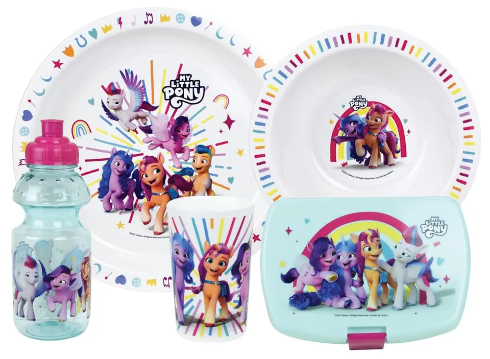 my-little-pony-set-repas-enfant-5-pi-ces-pipp-izzy-gourde image 1