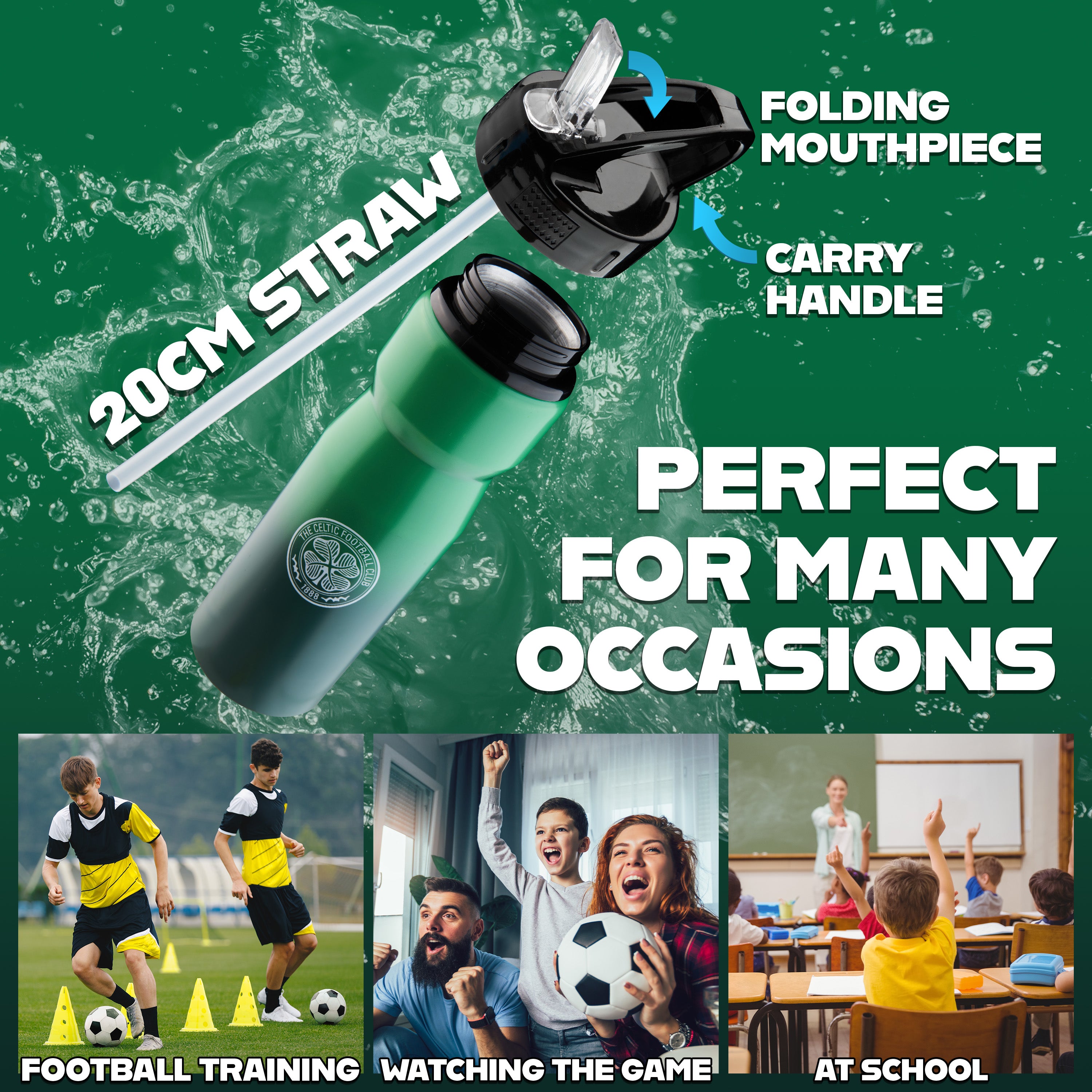 celtic-fc-gourde-aluminium-750-ml-avec-paille image 5