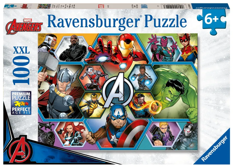 ravensburger-puzzle-marvel-avengers-100-pi-ces-xxl-6-ans image 1