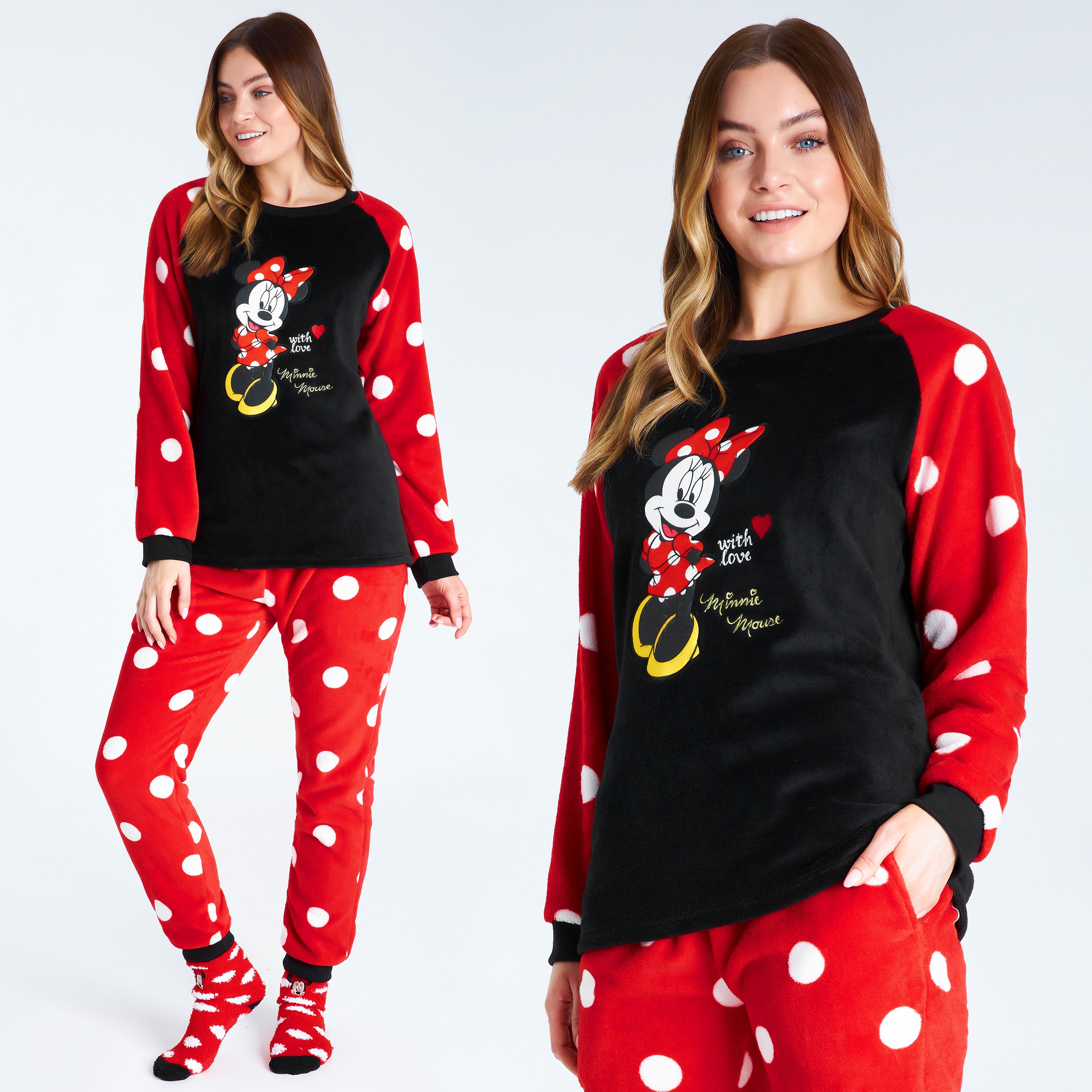 disney-pyjama-polaire-stitch-femme-ensemble-chaussettes-taille-s image 3