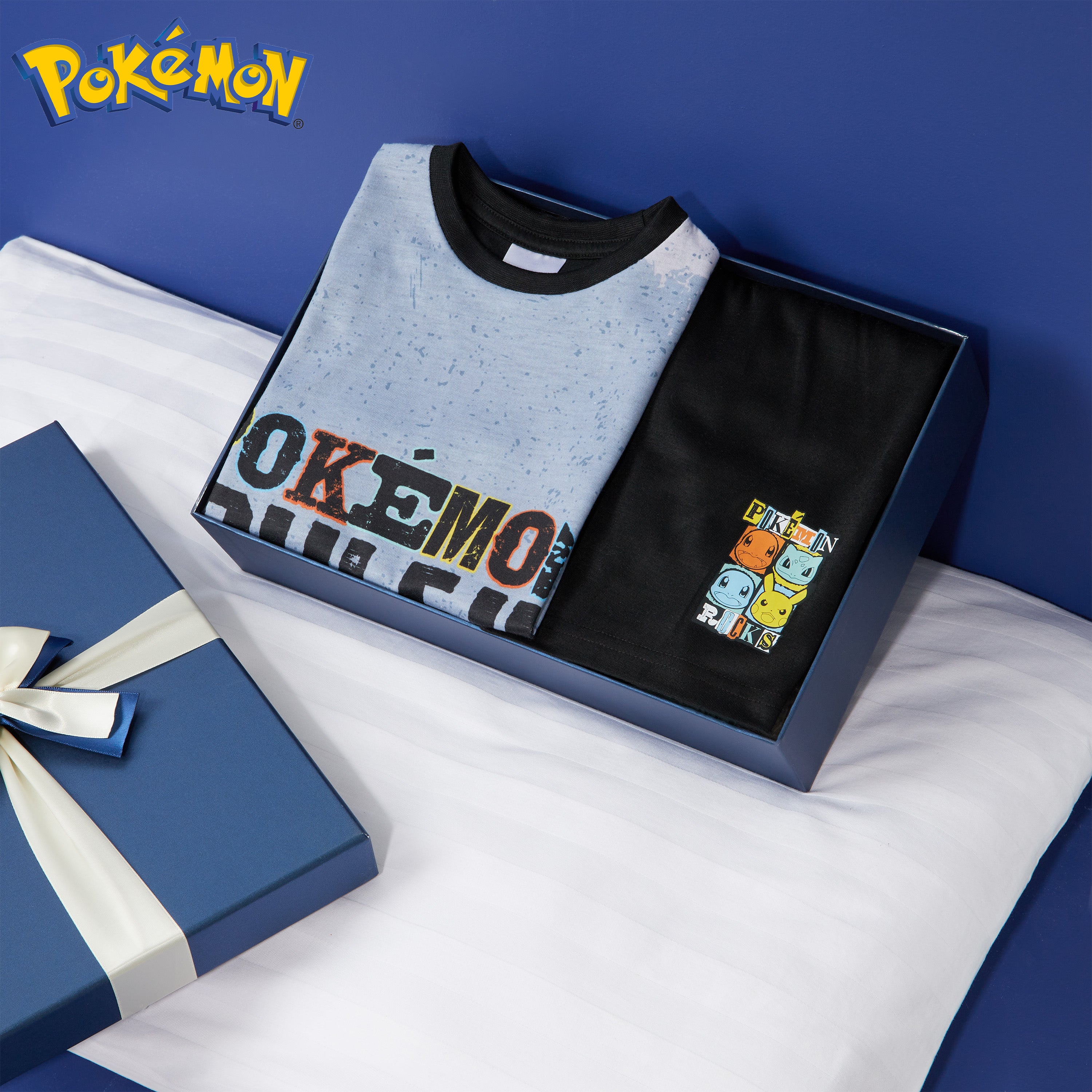 pok-mon-pyjama-gar-on-t-shirt-short-pikachu-7-8-ans image 2