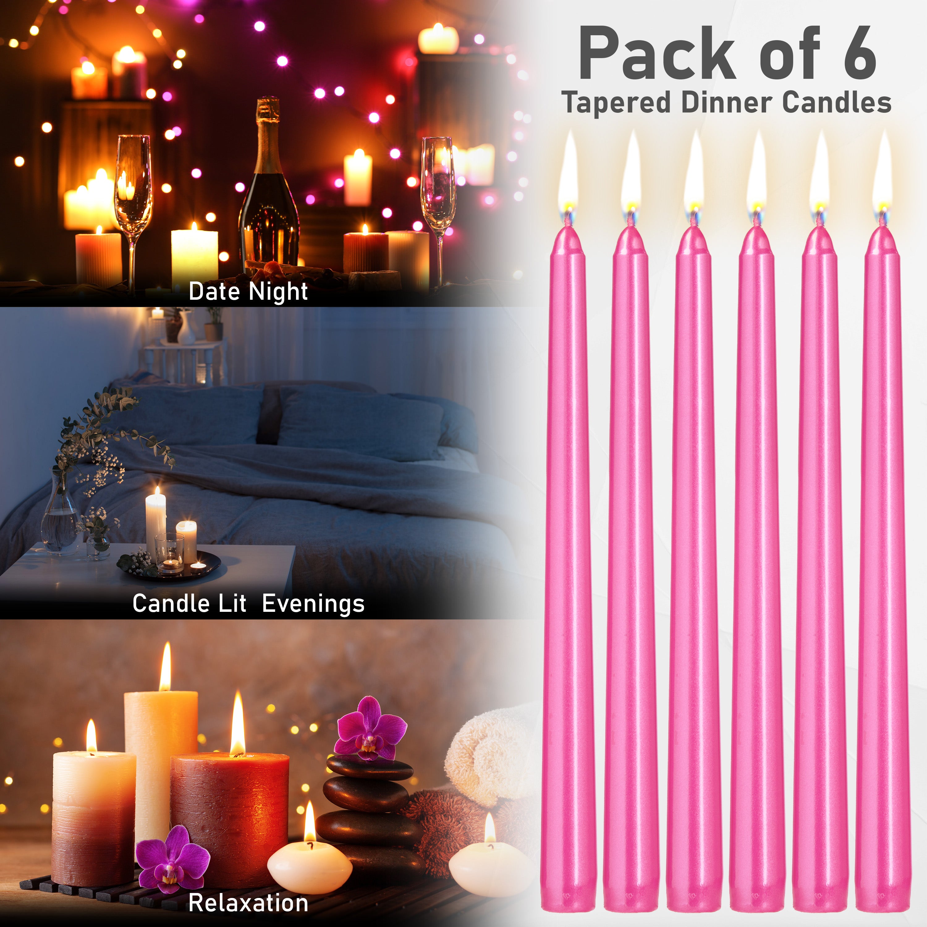 deco-express-classic-bougies-effil-es-m-talliques-rose-lot-6 image 6