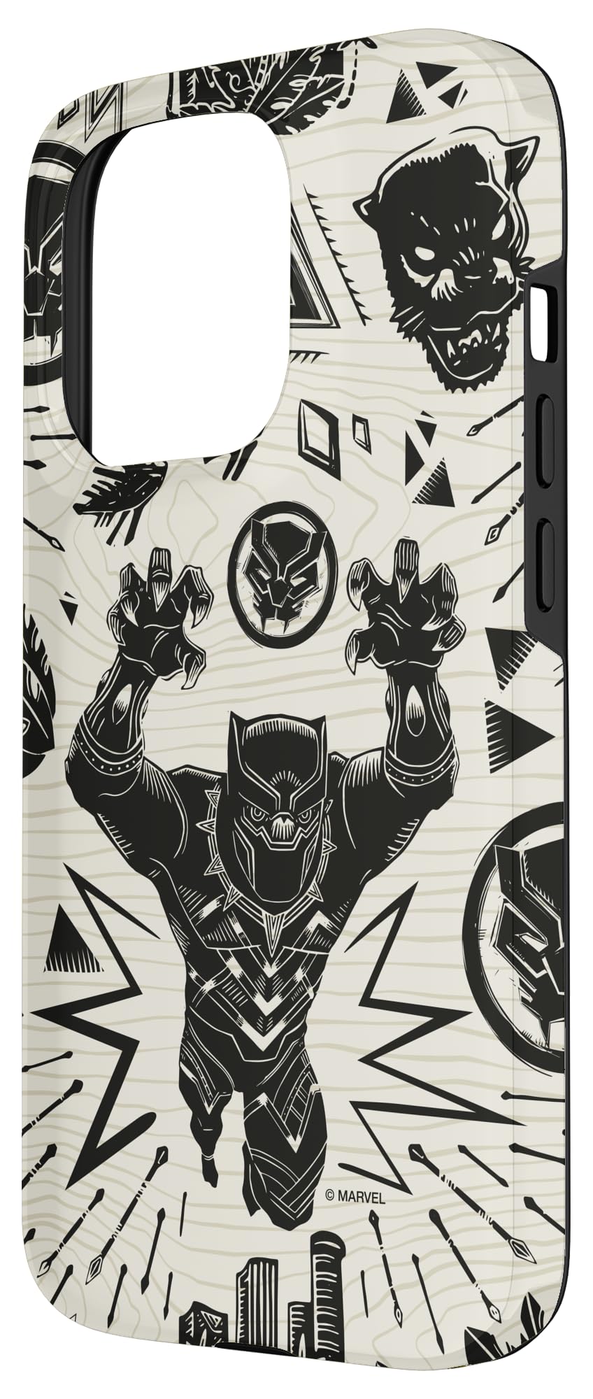 marvel-black-panther-coque-iphone-15-pro-wakanda-forever-rigide image 2