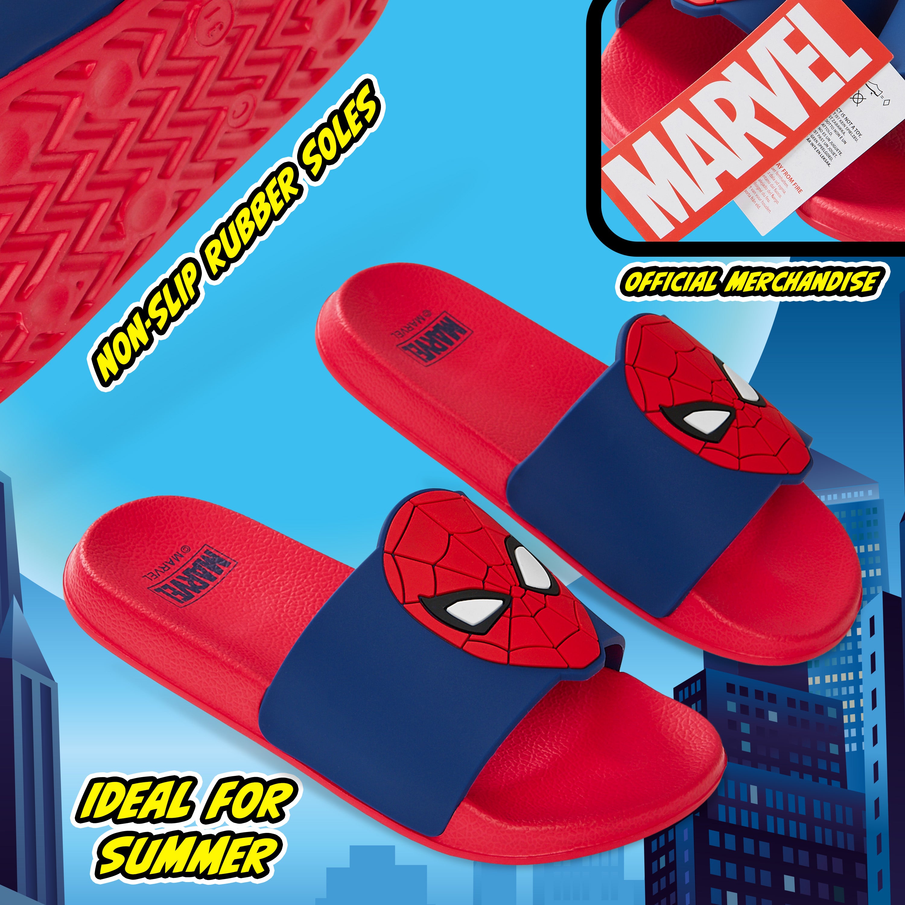 get-trend-boys-claquettes-spiderman-marvel-gar-on-plage-eva image 4