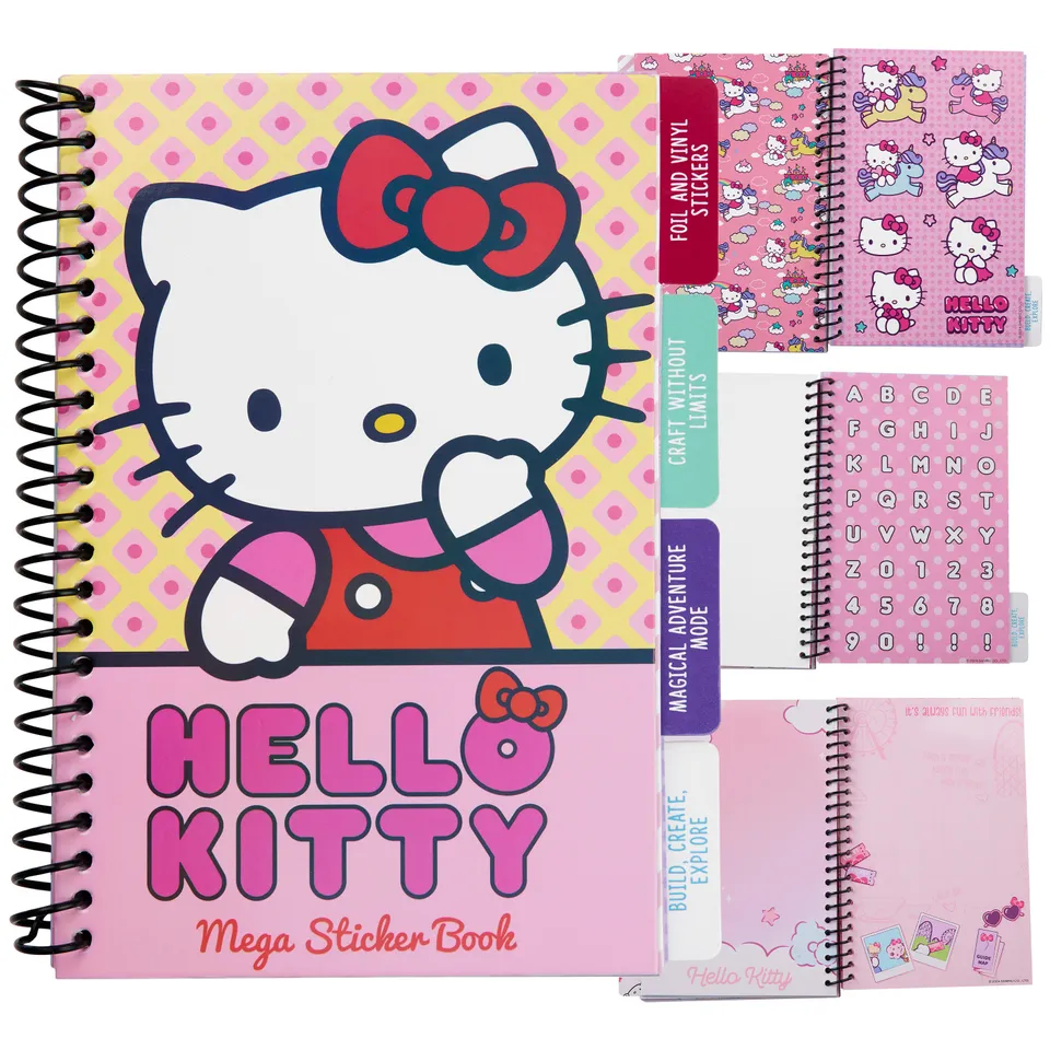 hello-kitty-album-stickers-28-planches-fille-scrapbooking image 1