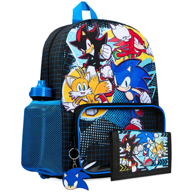 sonic-cartable-cole-4-pi-ces-sac-dos-gourde-gar-on image 1