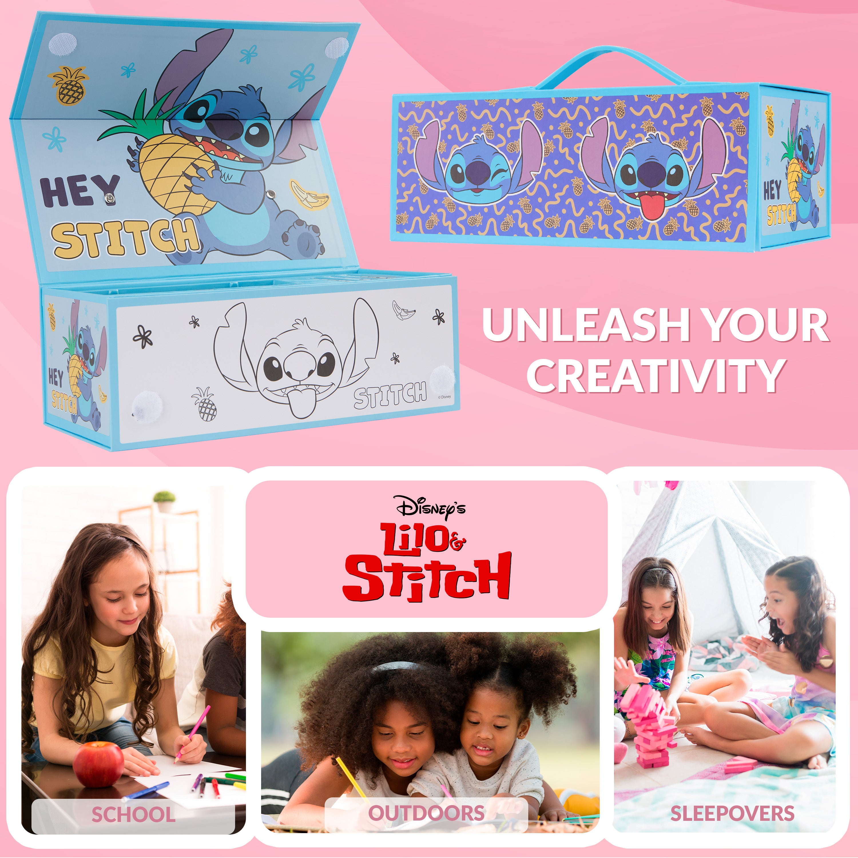 get-trend-school-supplies-stitch-coffret-dessin-30-pi-ces-bleu image 5