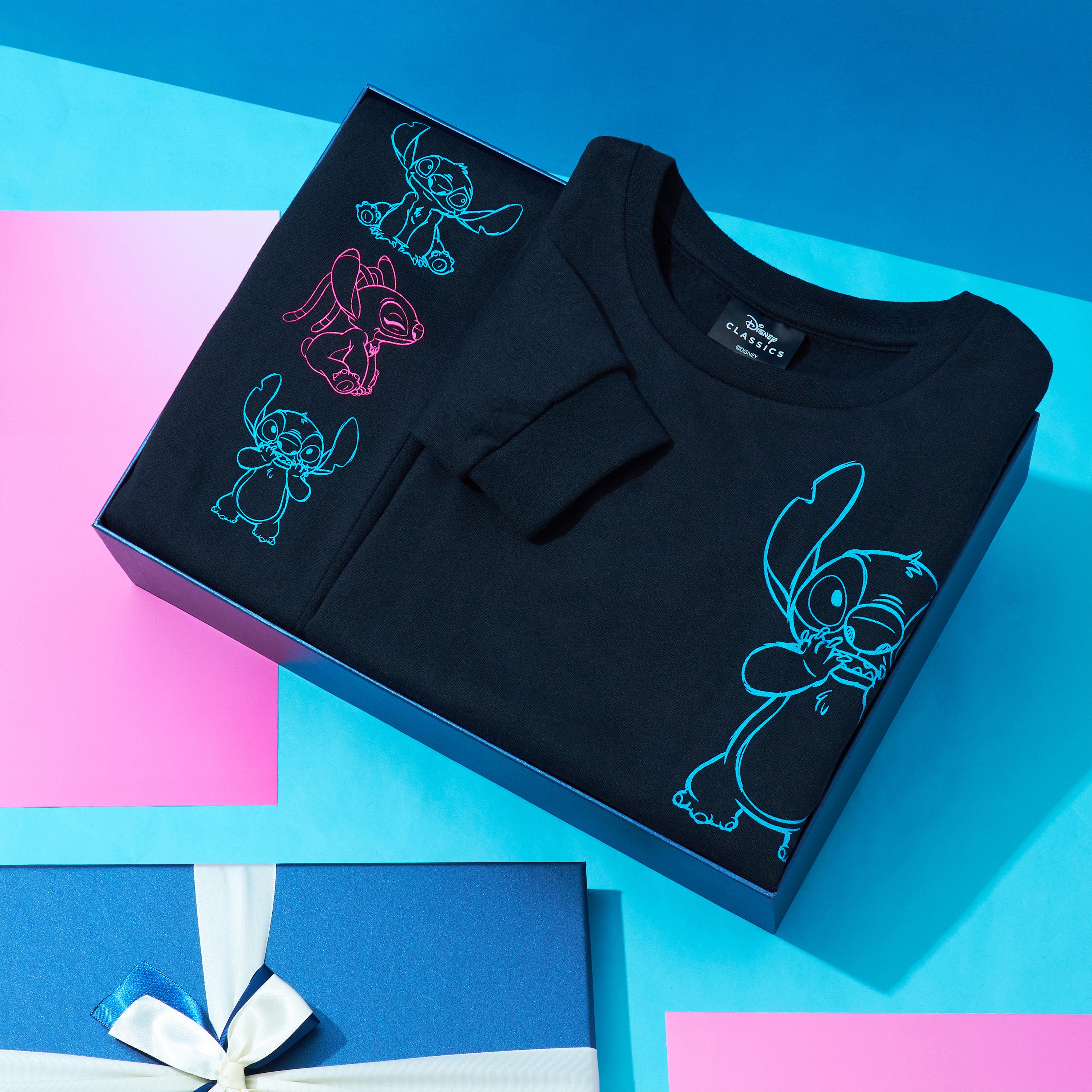 disney-stitch-hoodie-fille-sweat-court-cropped-coton image 2