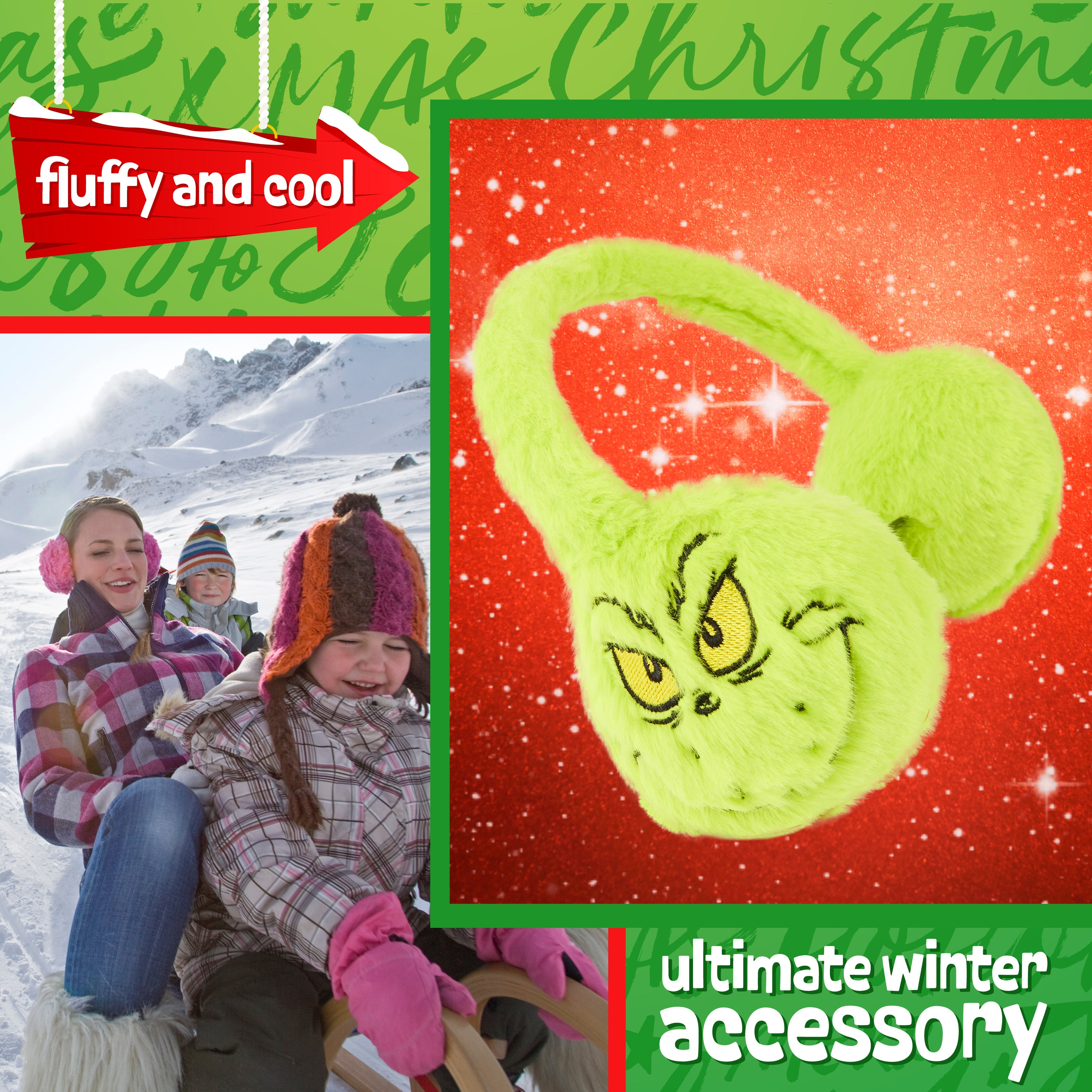 grinch-cache-oreilles-femme-peluche-verte-r-glable image 4