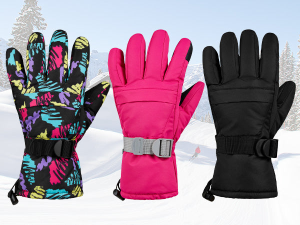 citycomfort-women-gants-de-ski-femme-noir-polaire-tactile image 1