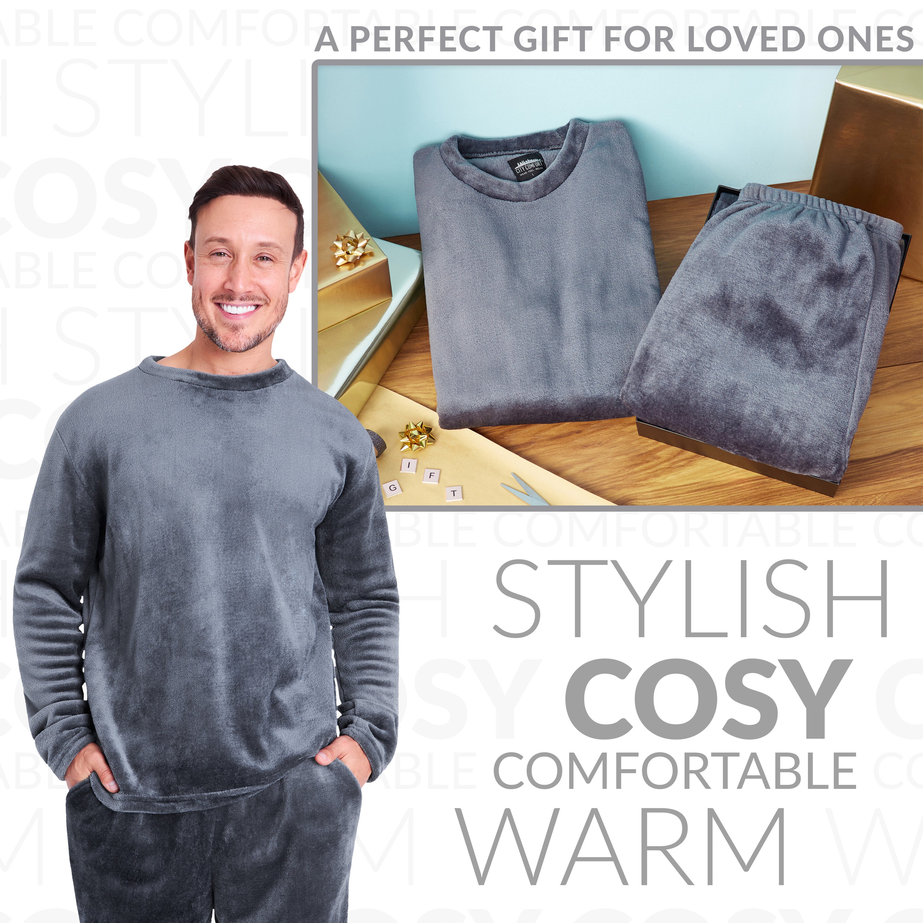 citycomfort-pyjama-homme-polaire-2-pi-ces-noir image 6