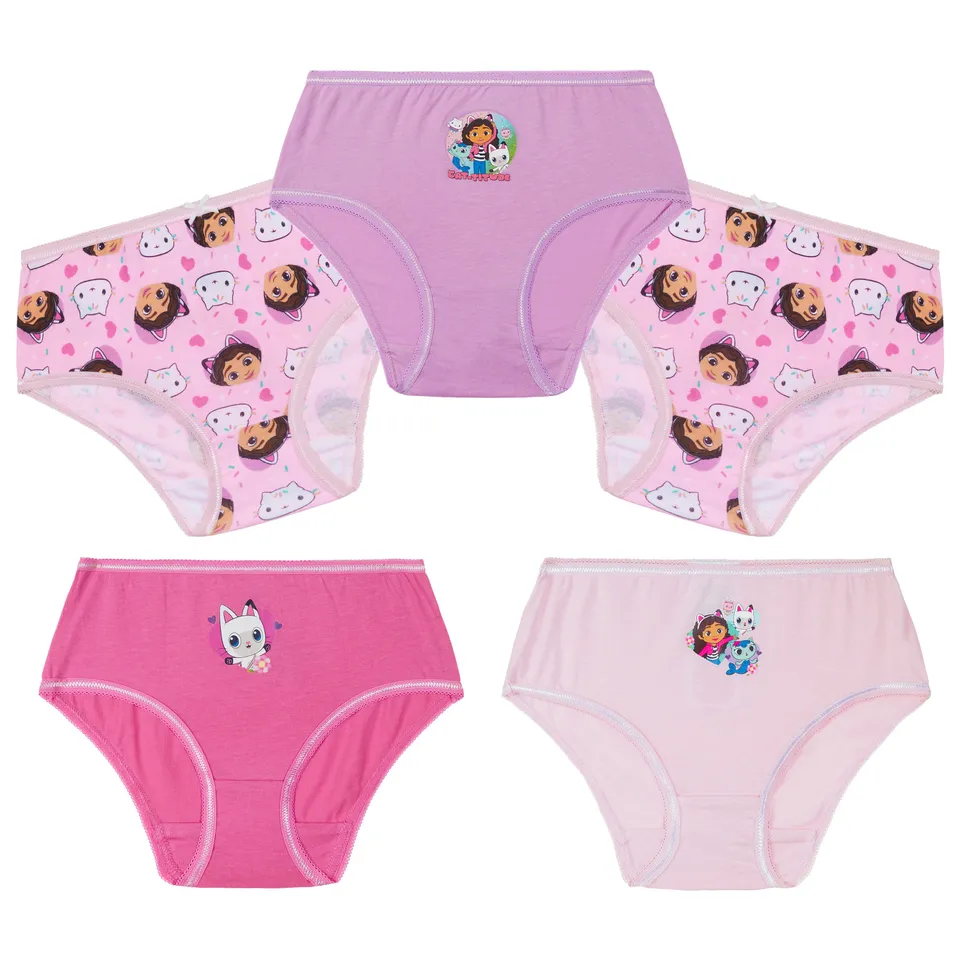 gabby-s-dollhouse-culottes-fille-lot-de-5-coton image 1