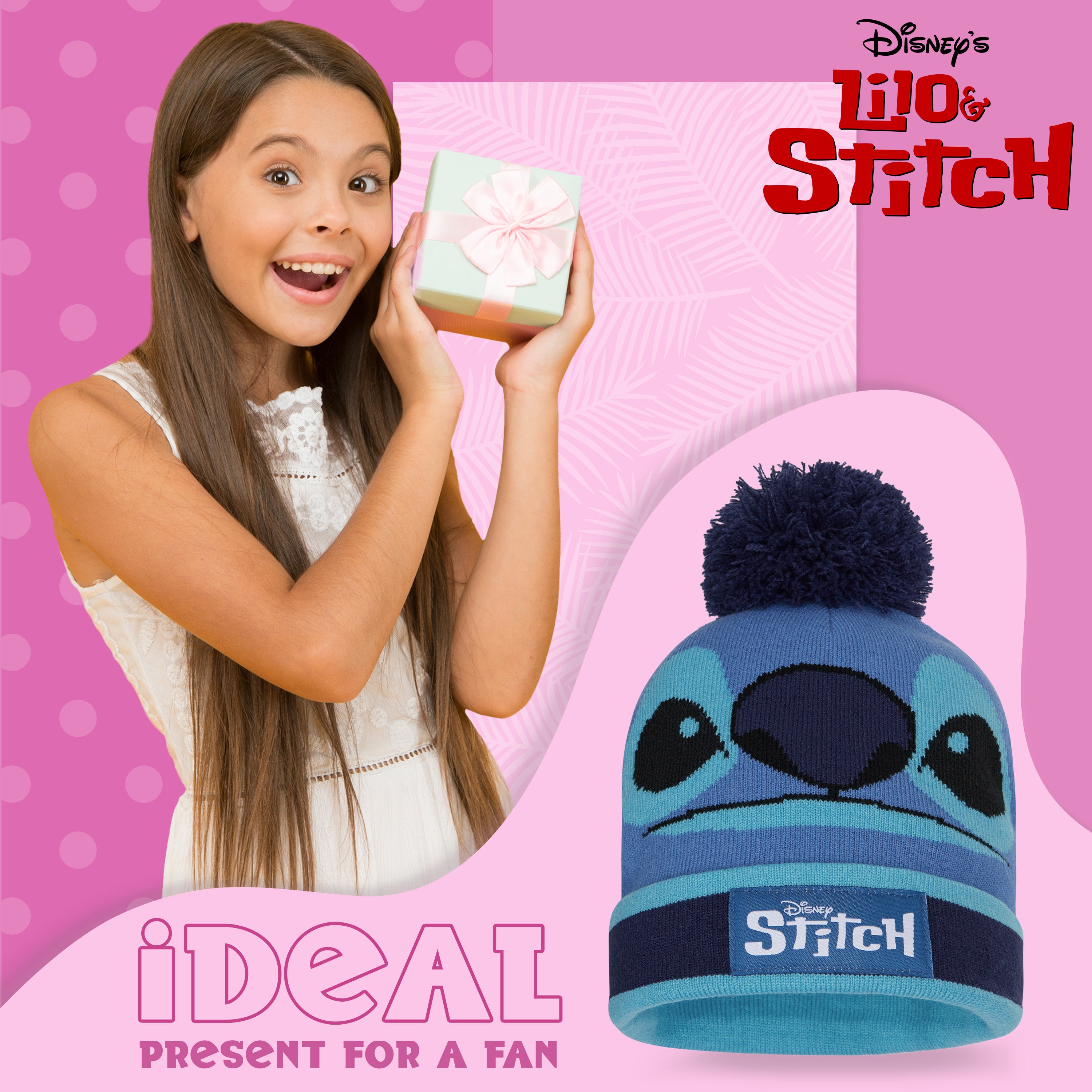disney-stitch-bonnet-gants-enfant-bleu-2-pi-ces image 3