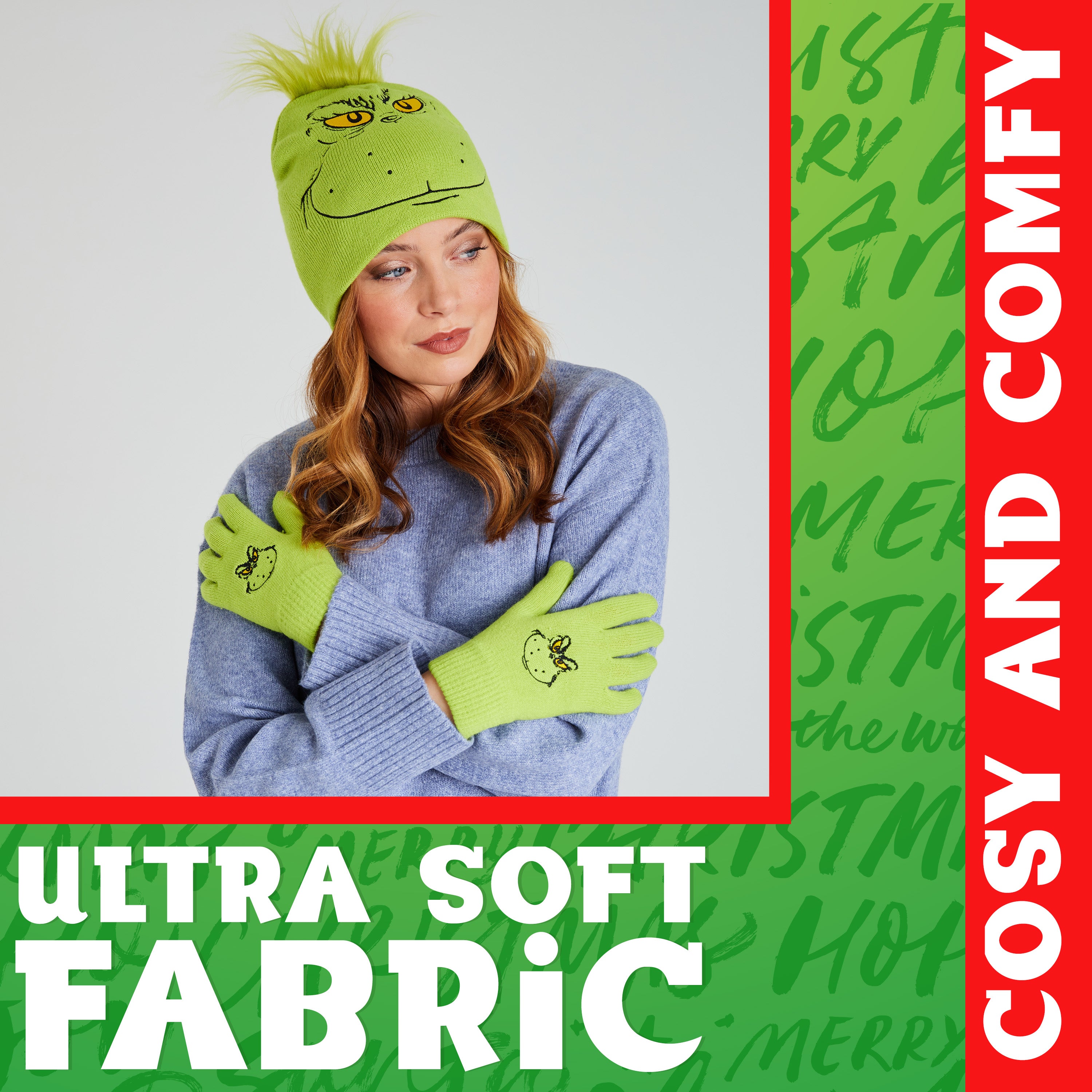 grinch-set-hiver-femme-bonnet-charpe-gants image 4