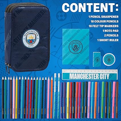 manchester-city-trousse-garnie-3-compartiments-foot-enfant image 6