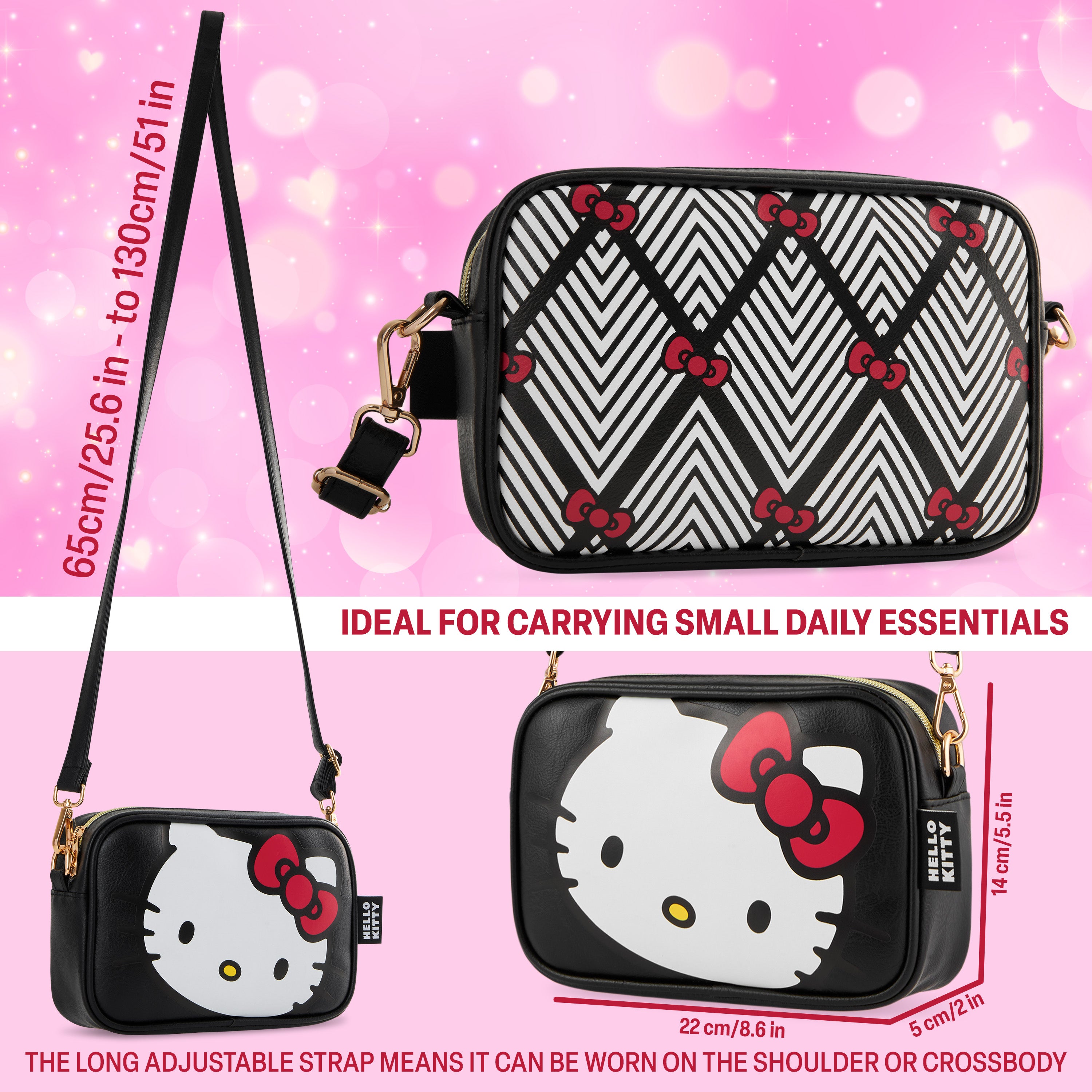 hello-kitty-sac-fille-bandouli-re-zipp-poche-int-rieure image 6