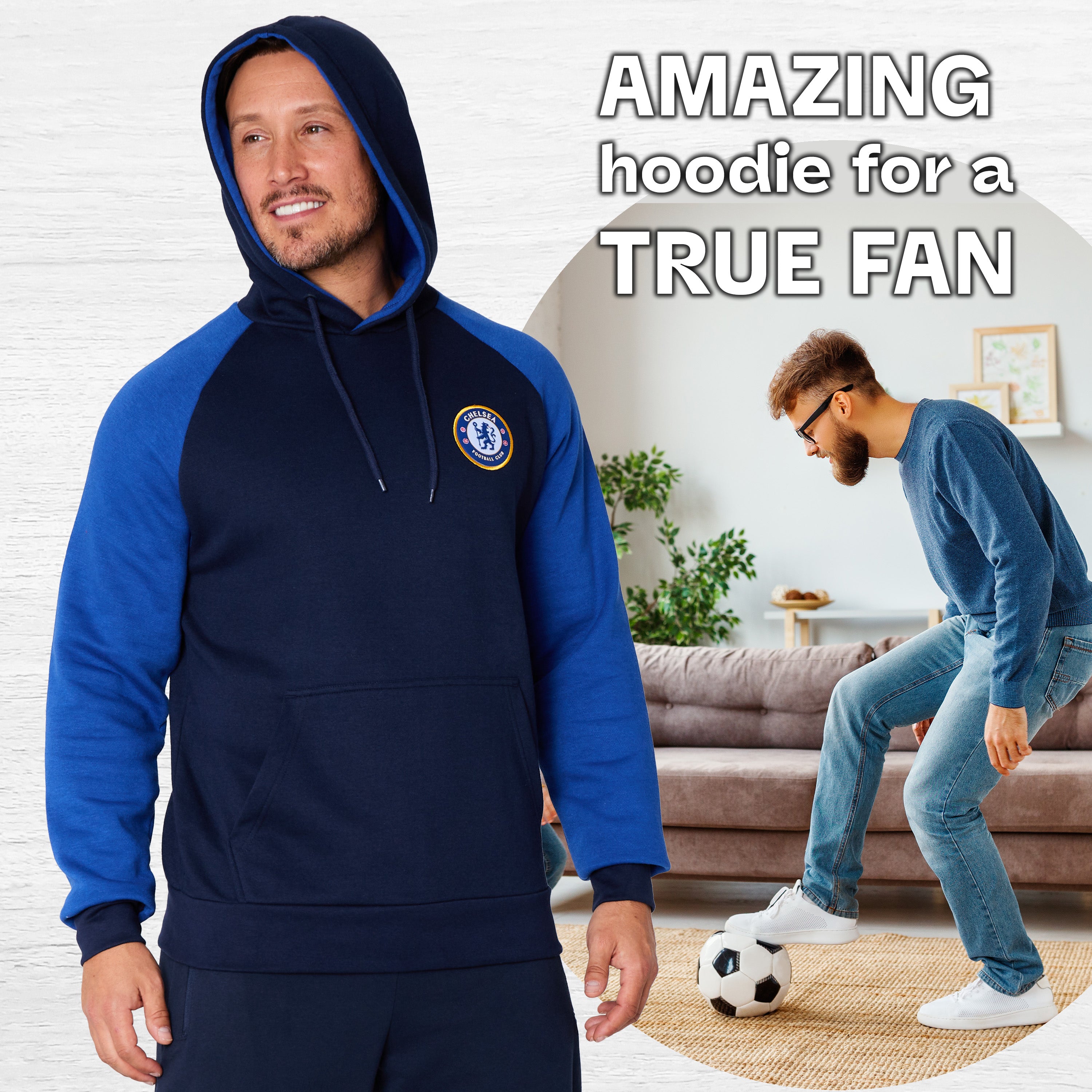 chelsea-fc-sweat-capuche-homme-poche-kangourou-taille-l image 2