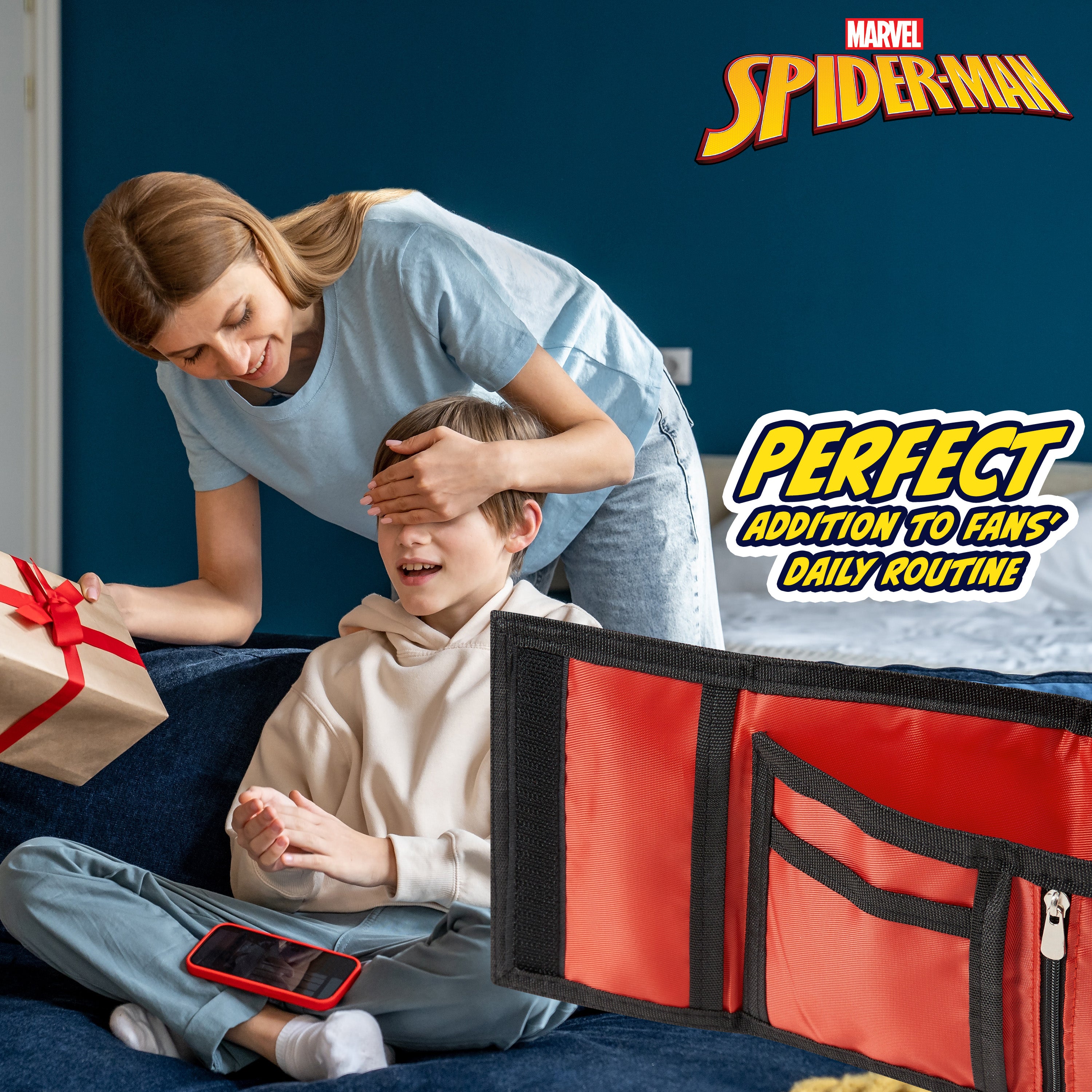 marvel-spiderman-portefeuille-enfant-rouge-porte-cl-s image 4