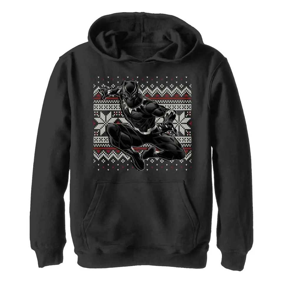 marvel-black-panther-sweat-capuche-enfant-panther-holiday-7-ans image 1