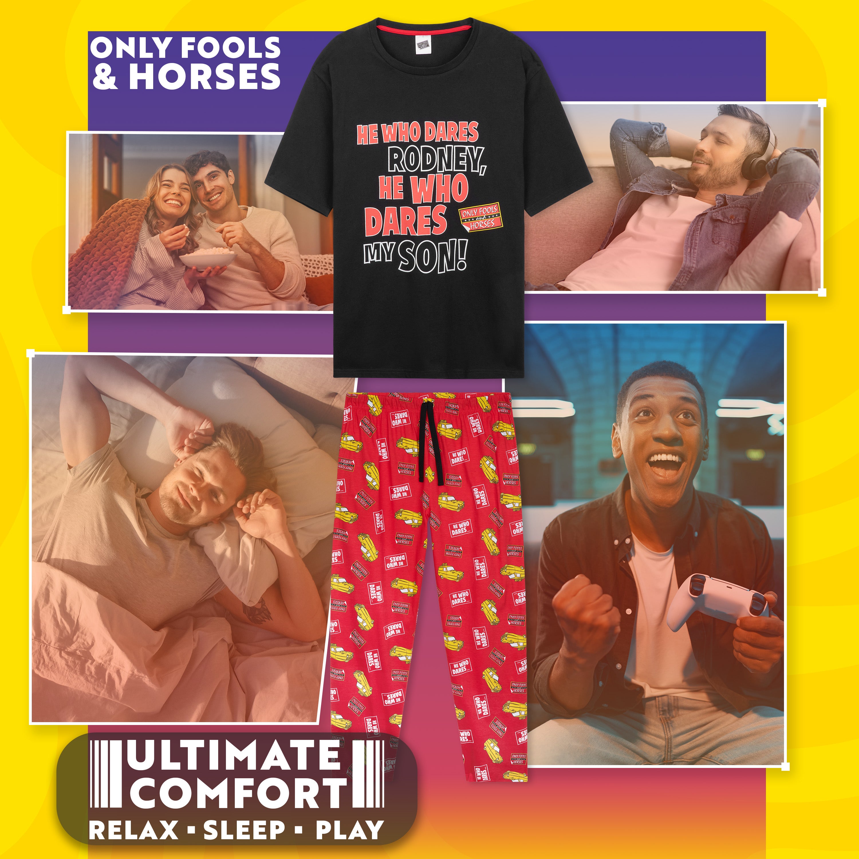 only-fools-and-horses-pyjama-long-homme-pantalon image 3