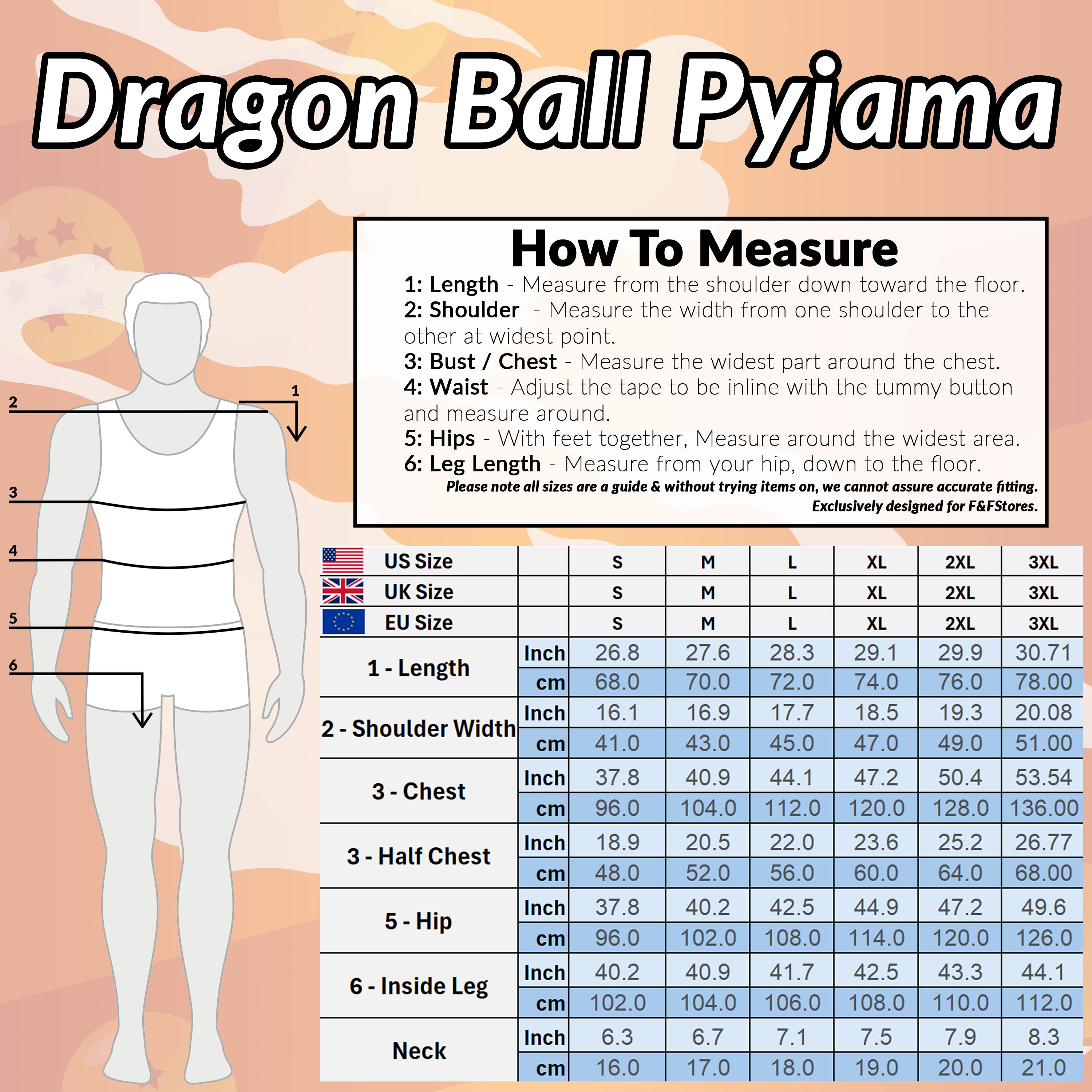 dragon-ball-z-pyjama-long-homme-manches-longues-taille-s image 6