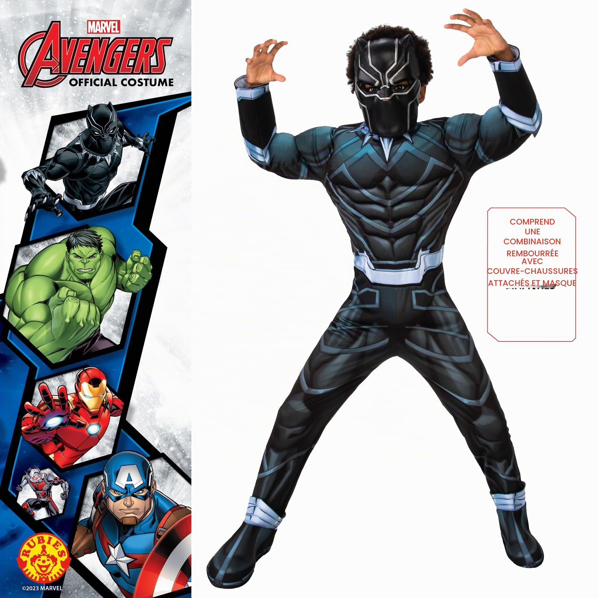 marvel-avengers-black-panther-d-guisement-enfant-9-10-ans image 2