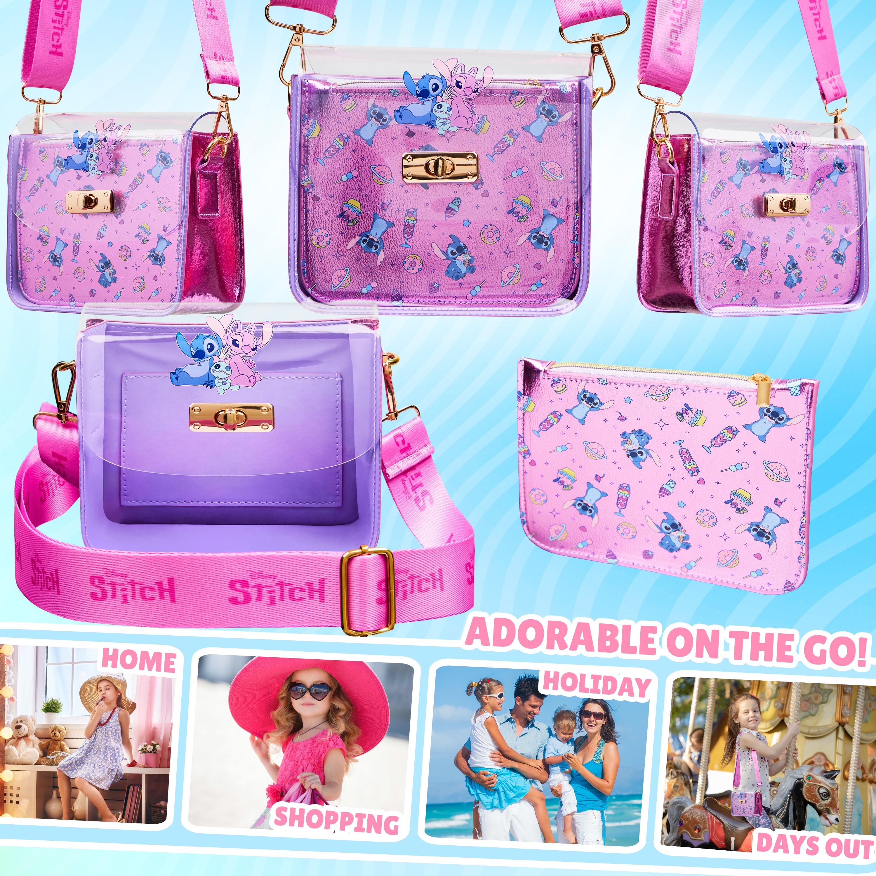 disney-stitch-sac-bandouli-re-fille-porte-monnaie image 2