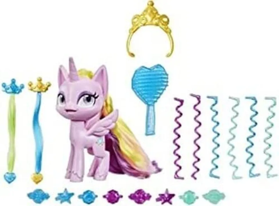 my-little-pony-princesse-cadance-f1287-figurine-12-5-cm-17-accessoires image 1