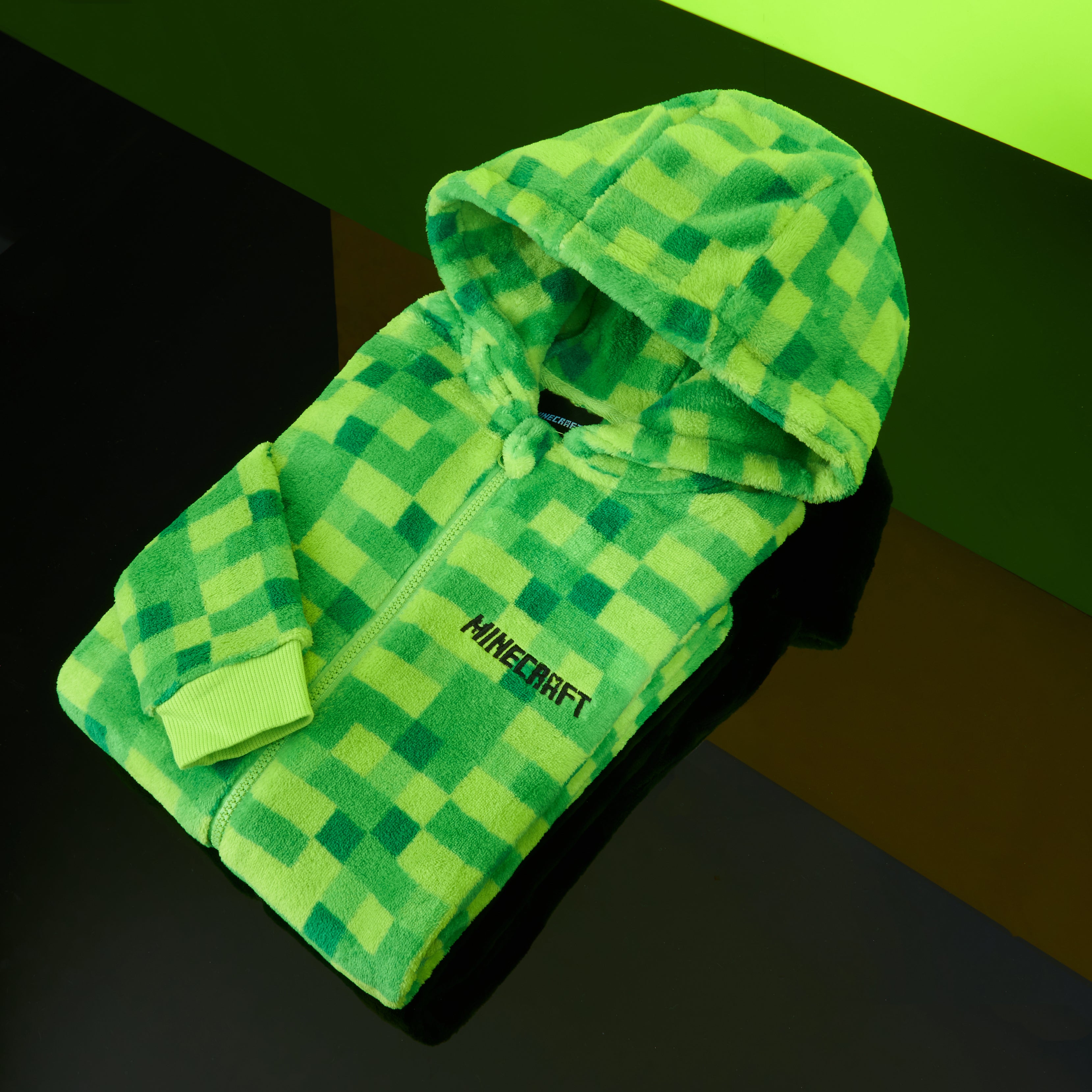 minecraft-combinaison-pyjama-polaire-gar-on-capuche-gamer-chaud image 8