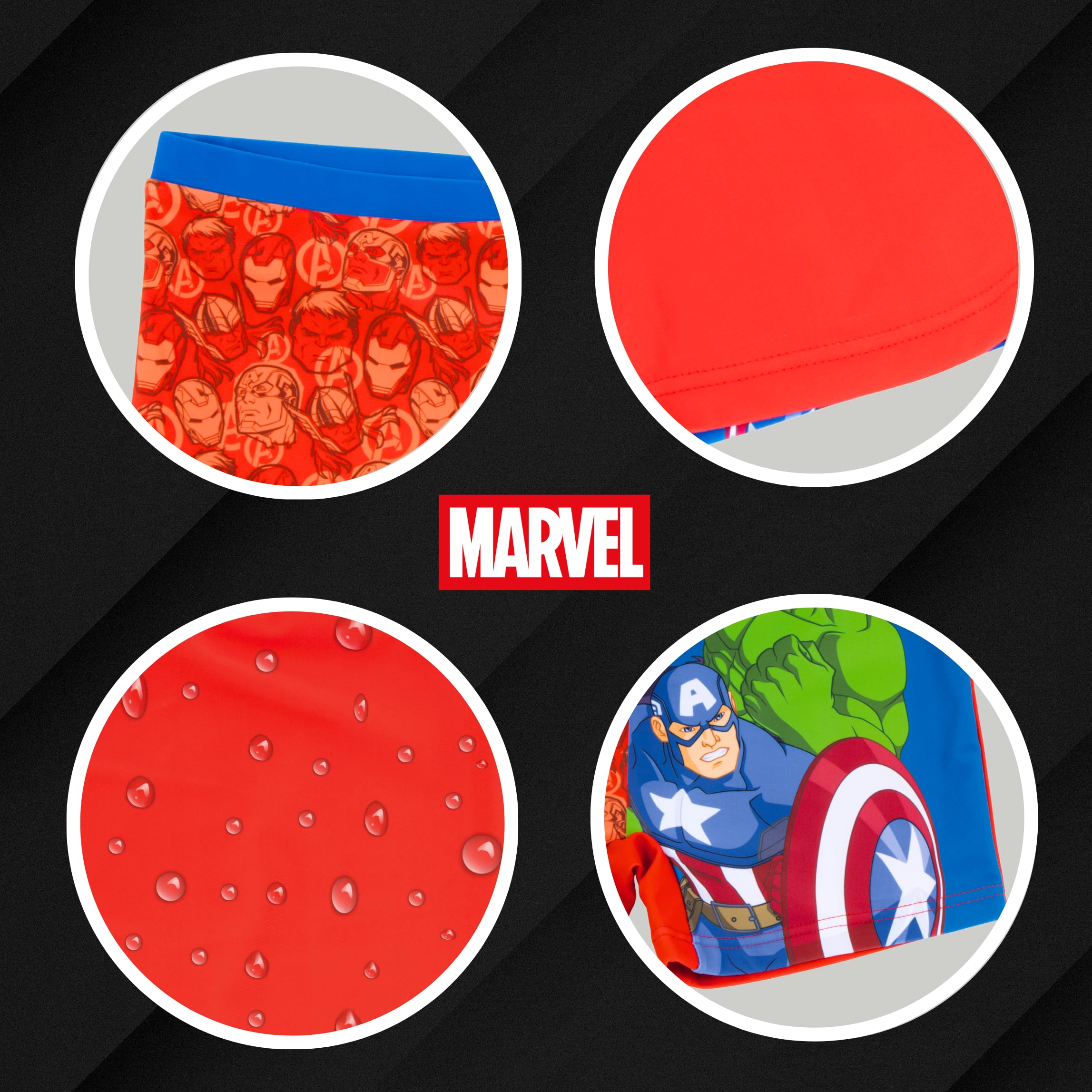 marvel-avengers-short-de-bain-gar-on-rouge-6-ans image 6