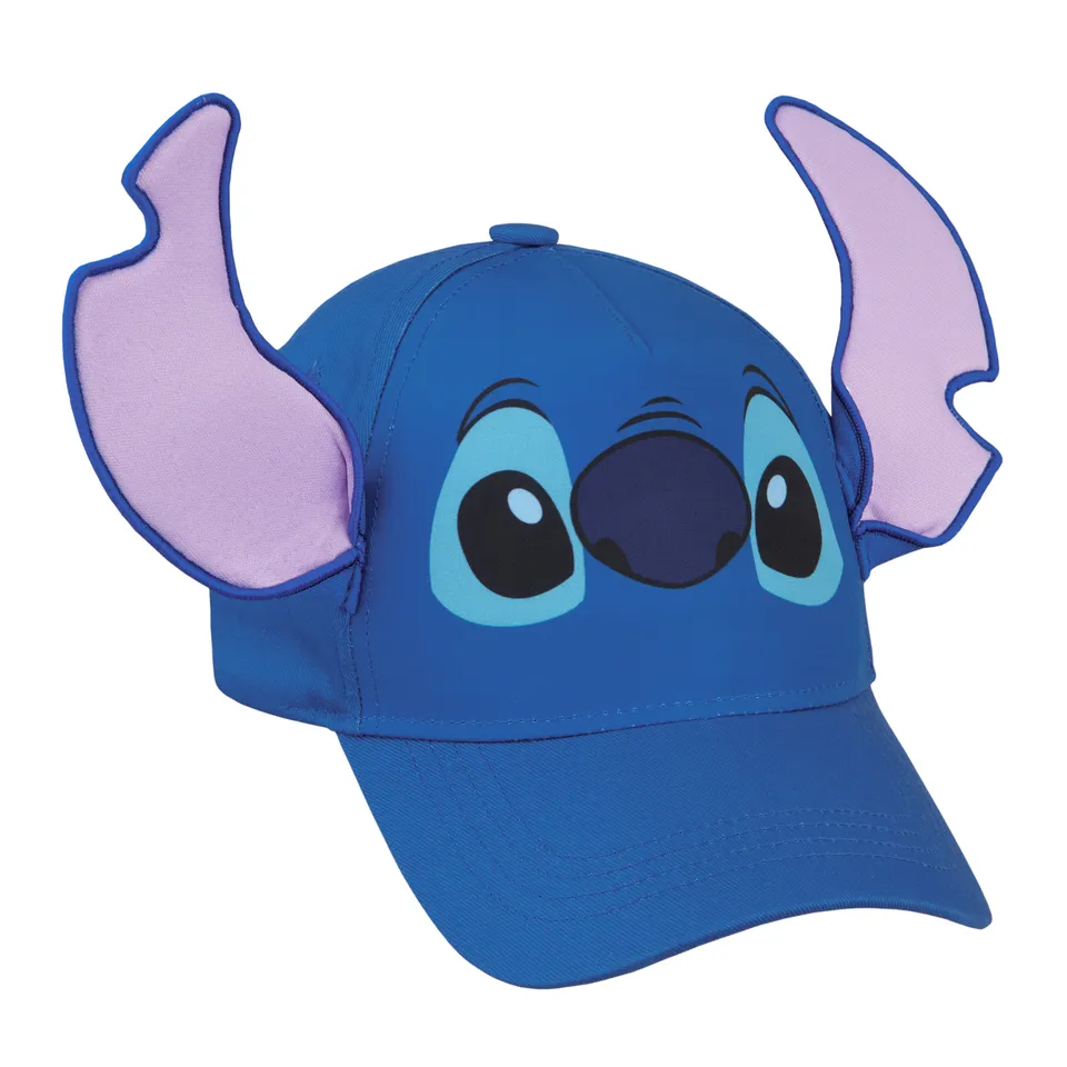 disney-stitch-casquette-fille-bleue-3d-oreilles-coton image 1