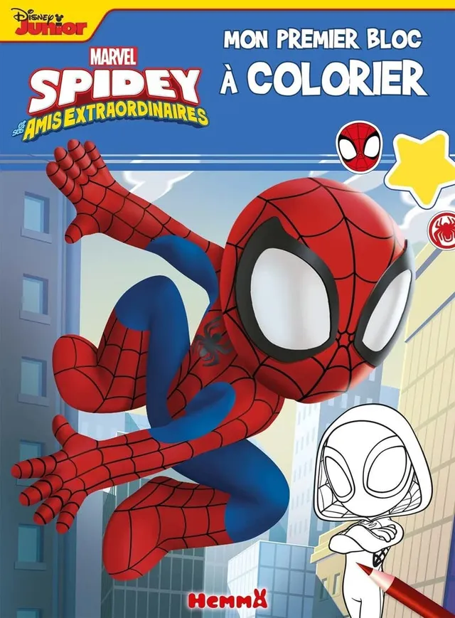spidey-et-ses-amis-bloc-colorier-d-s-3-ans image 1