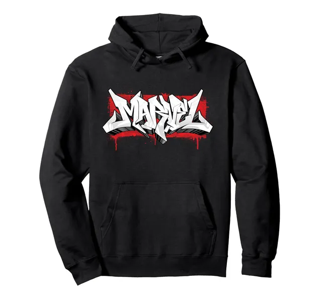 marvel-graffiti-brick-logo-sweat-capuche-noir-l image 1