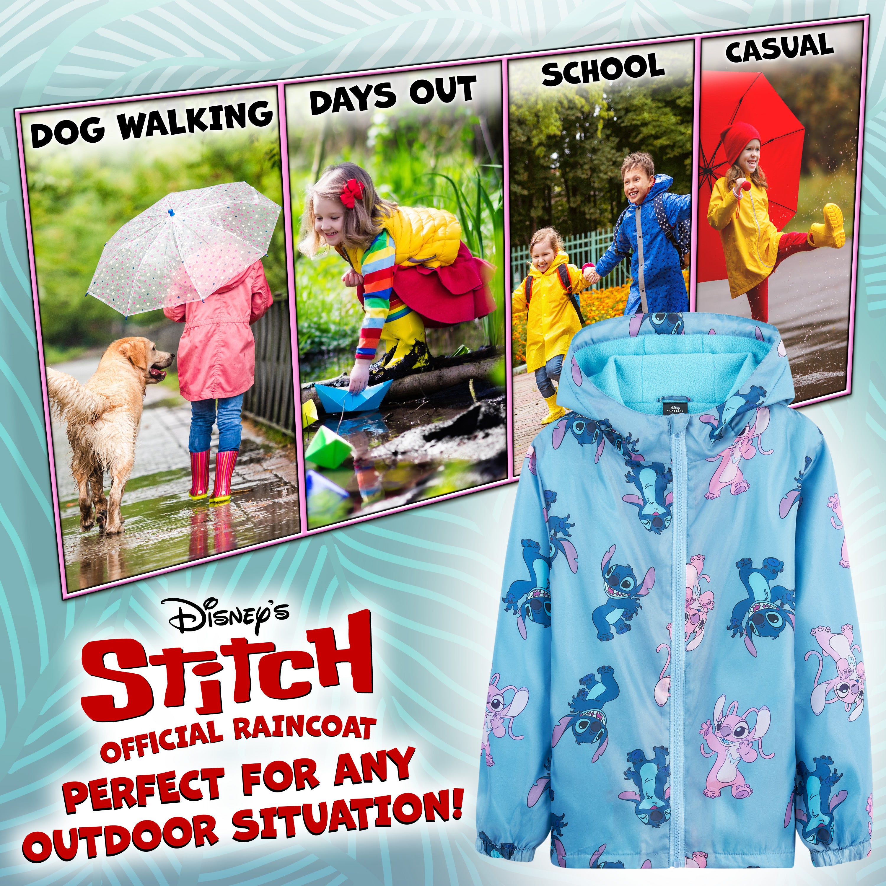 disney-stitch-veste-de-pluie-fille-doublure-polaire-7-8-ans image 4