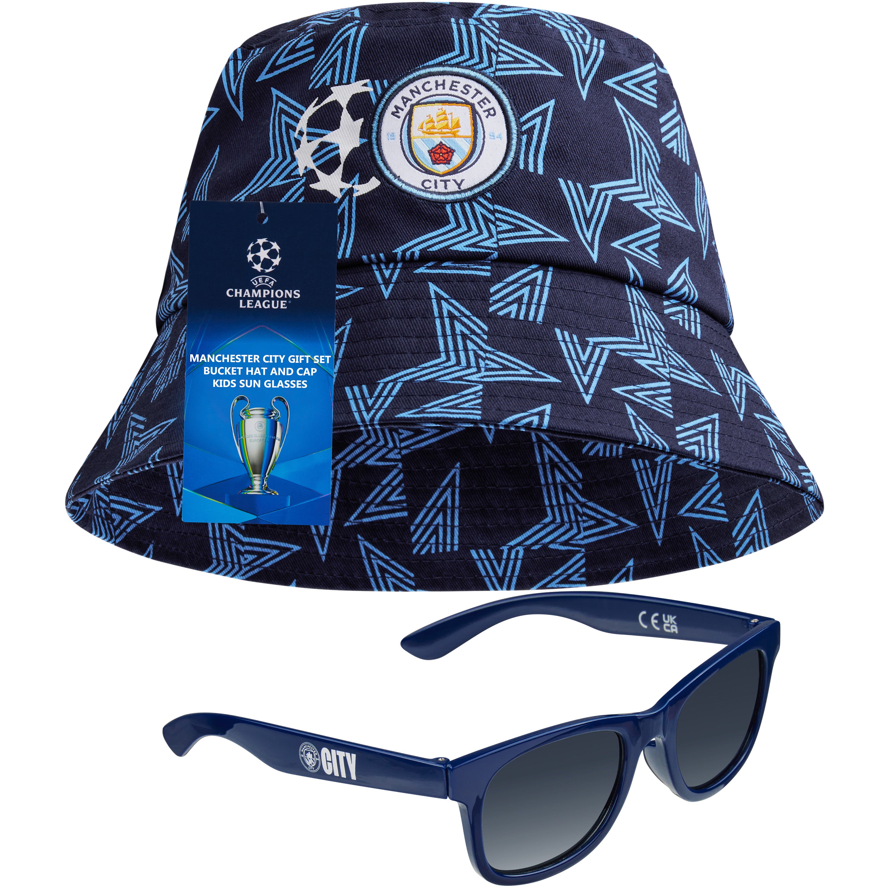 manchester-city-bob-enfant-lunettes-soleil-uv-set-officiel image 2