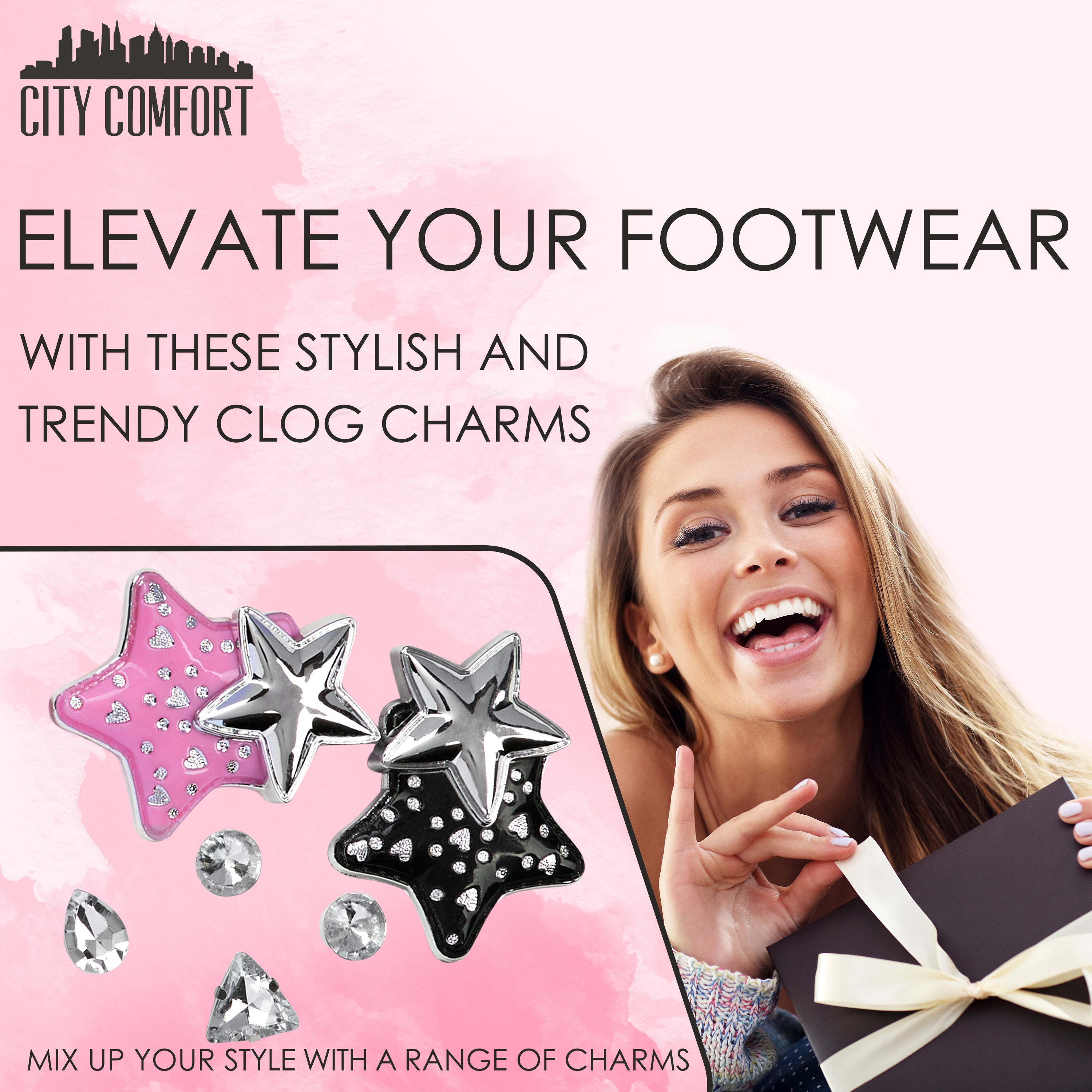 citycomfort-charms-sabot-argent-multi-d-co-chaussure image 3
