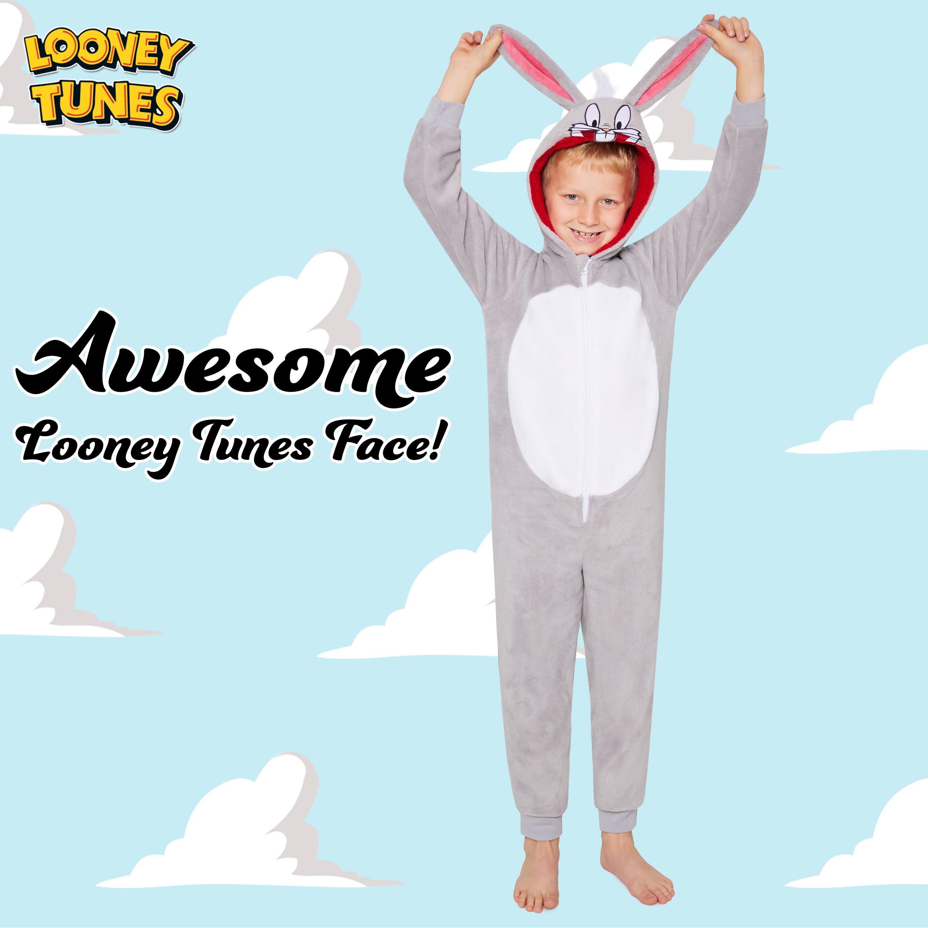 get-trend-looney-tunes-bugs-bunny-combinaison-polaire-enfant-7-15-ans image 3