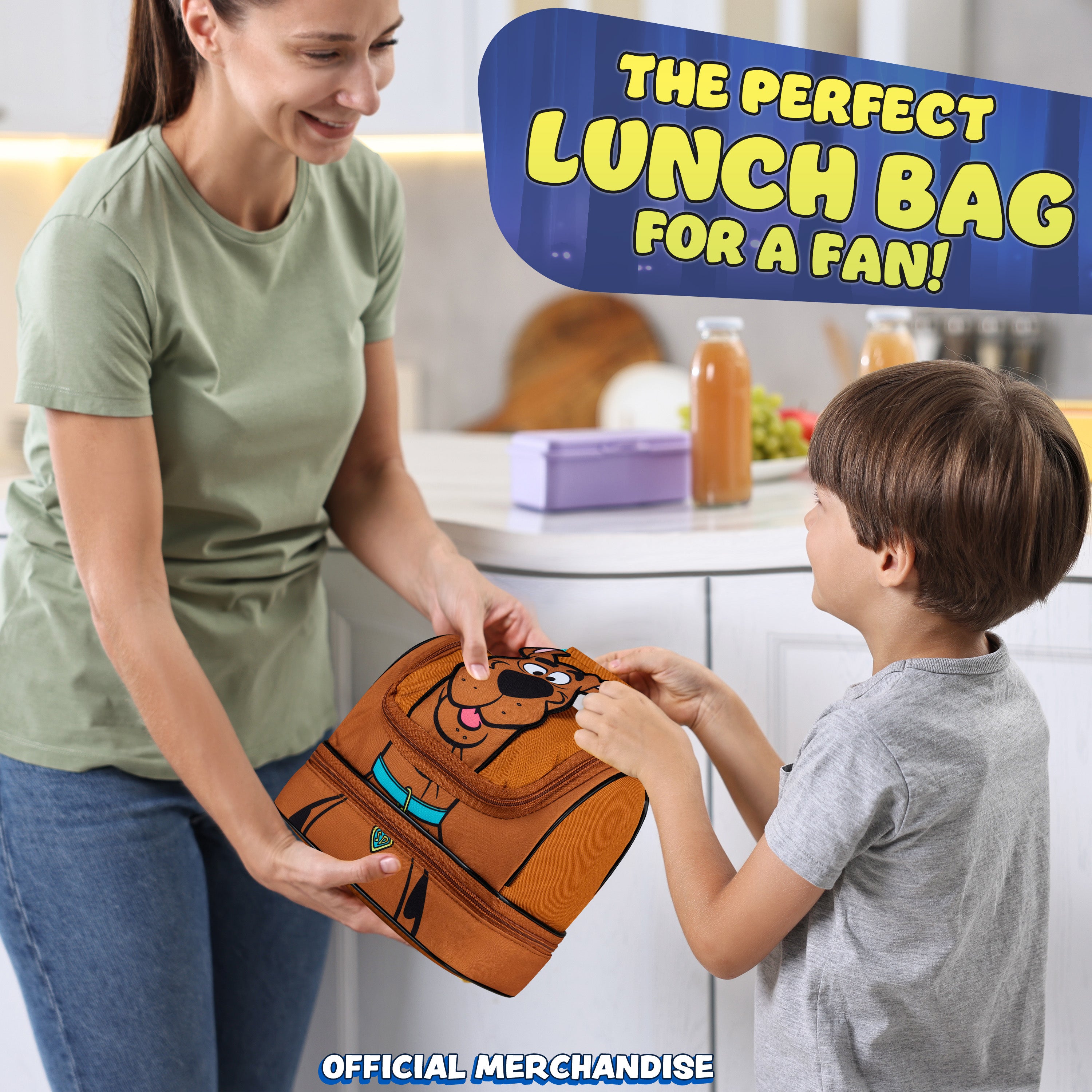 scooby-doo-sac-go-ter-enfant-isotherme-2-compartiments-marron image 4