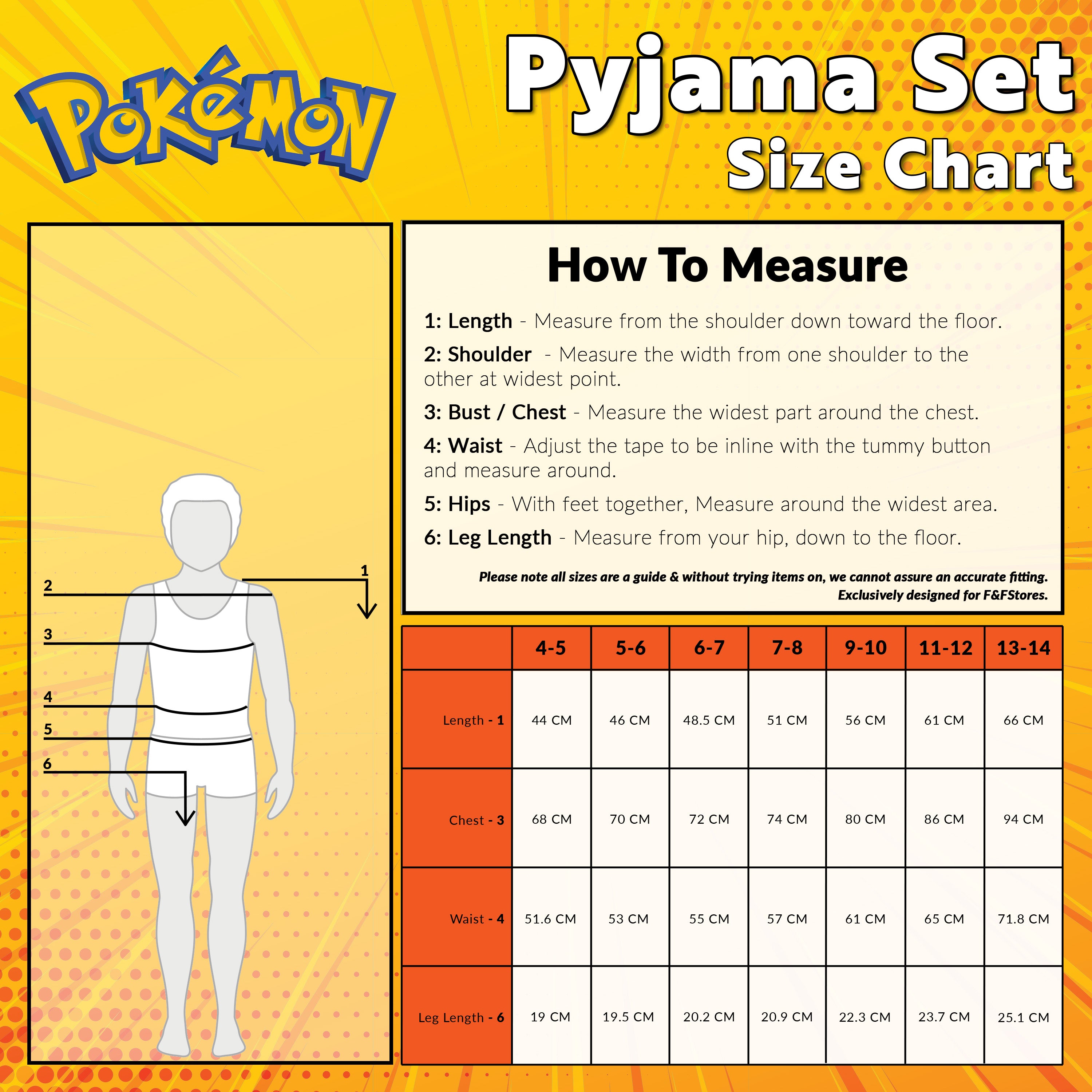 pok-mon-pyjama-court-gar-on-noir-jaune-7-8-ans image 6