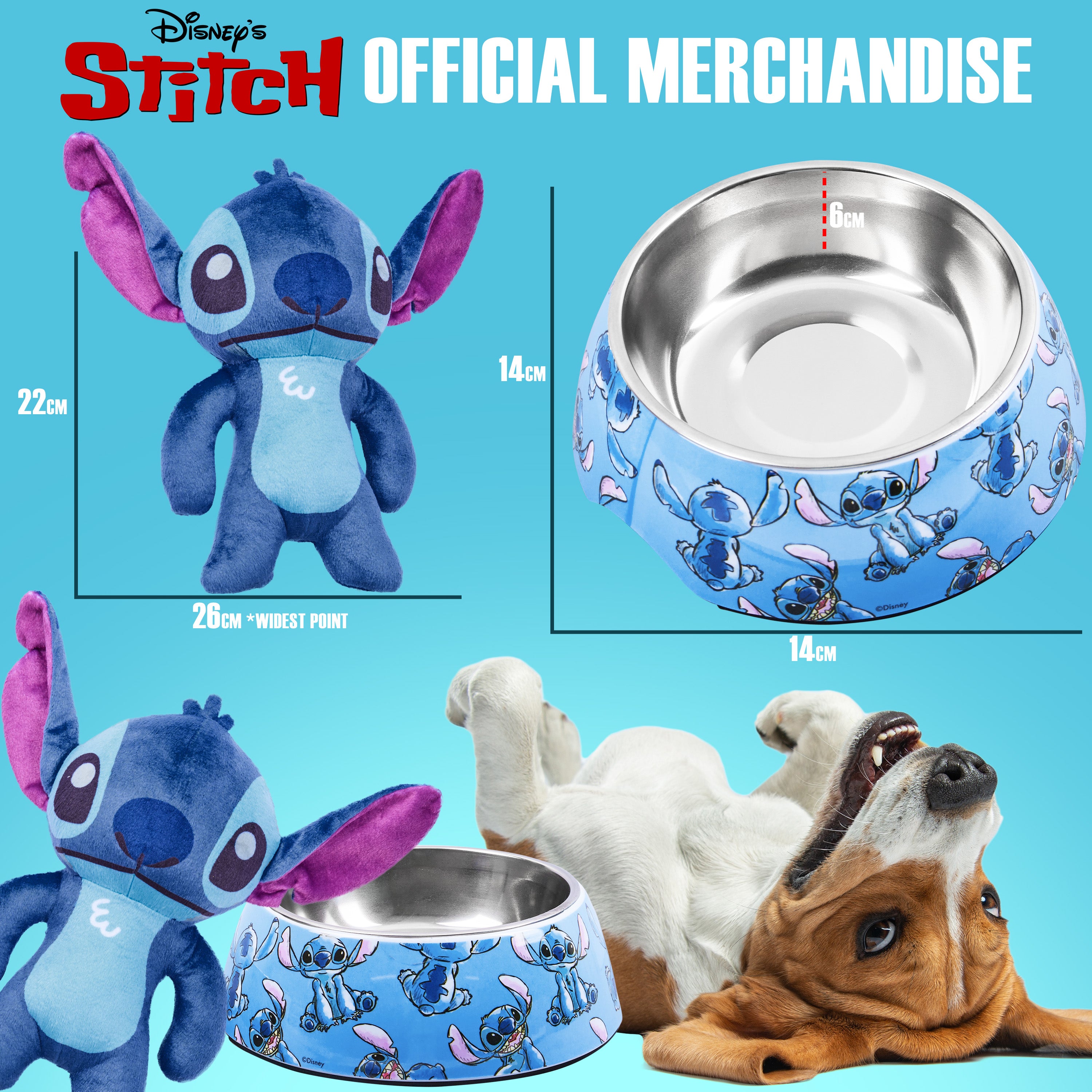 disney-stitch-set-gamelle-jouet-couineur-chien image 6