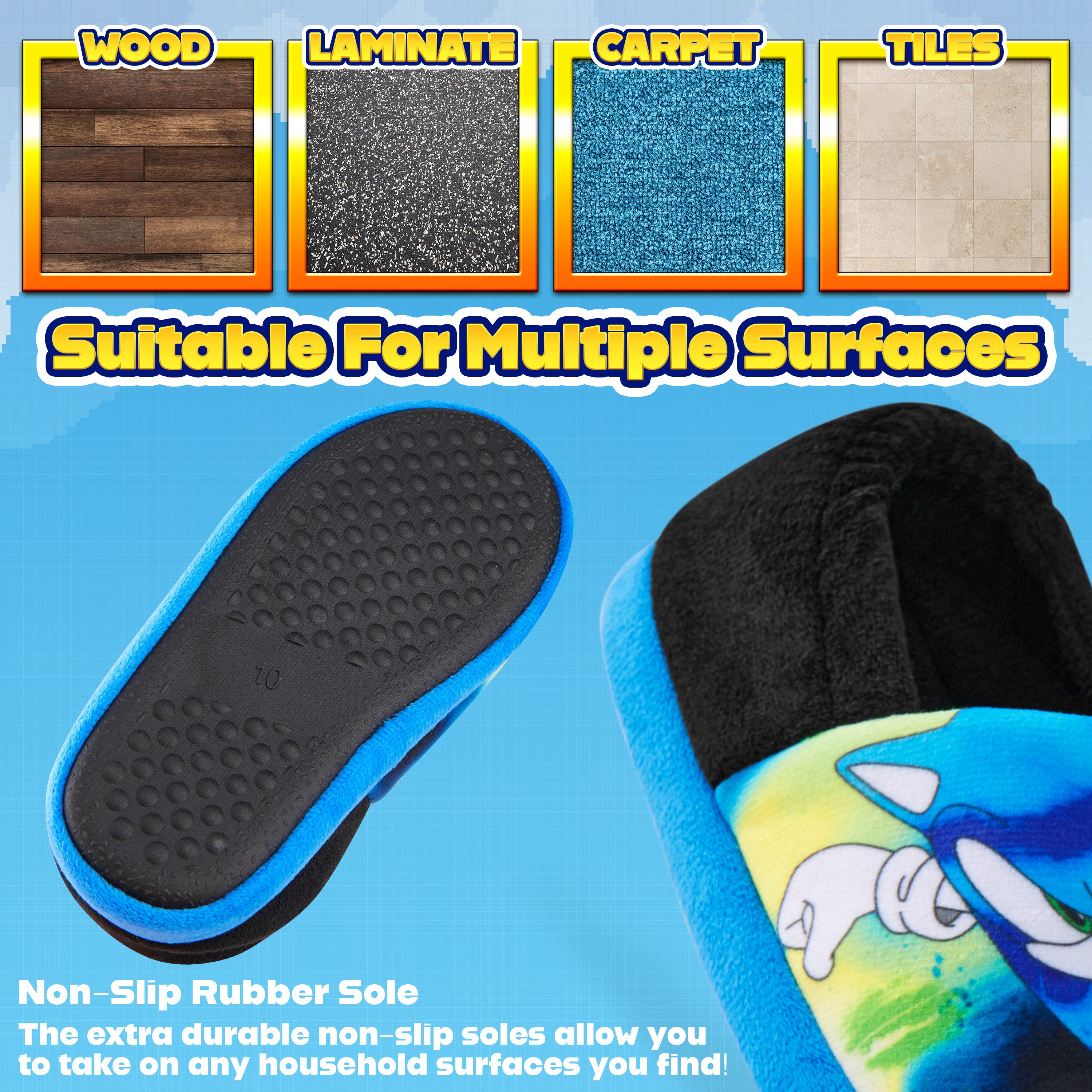 sonic-chaussons-gar-on-3d-chauds-antid-rapants-taille-30 image 4