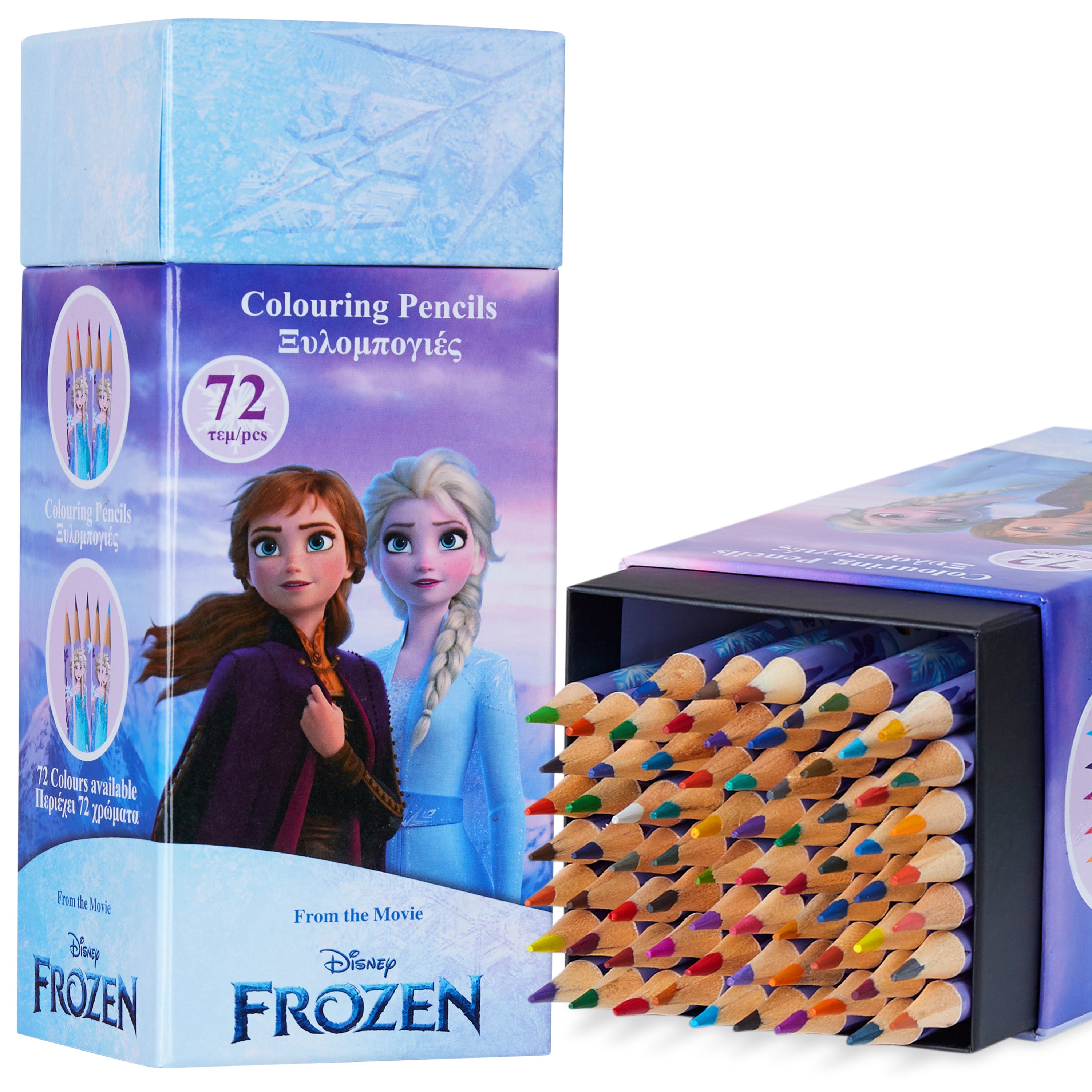 disney-reine-des-neiges-crayons-couleur-enfant-bo-te-72-lilas image 1